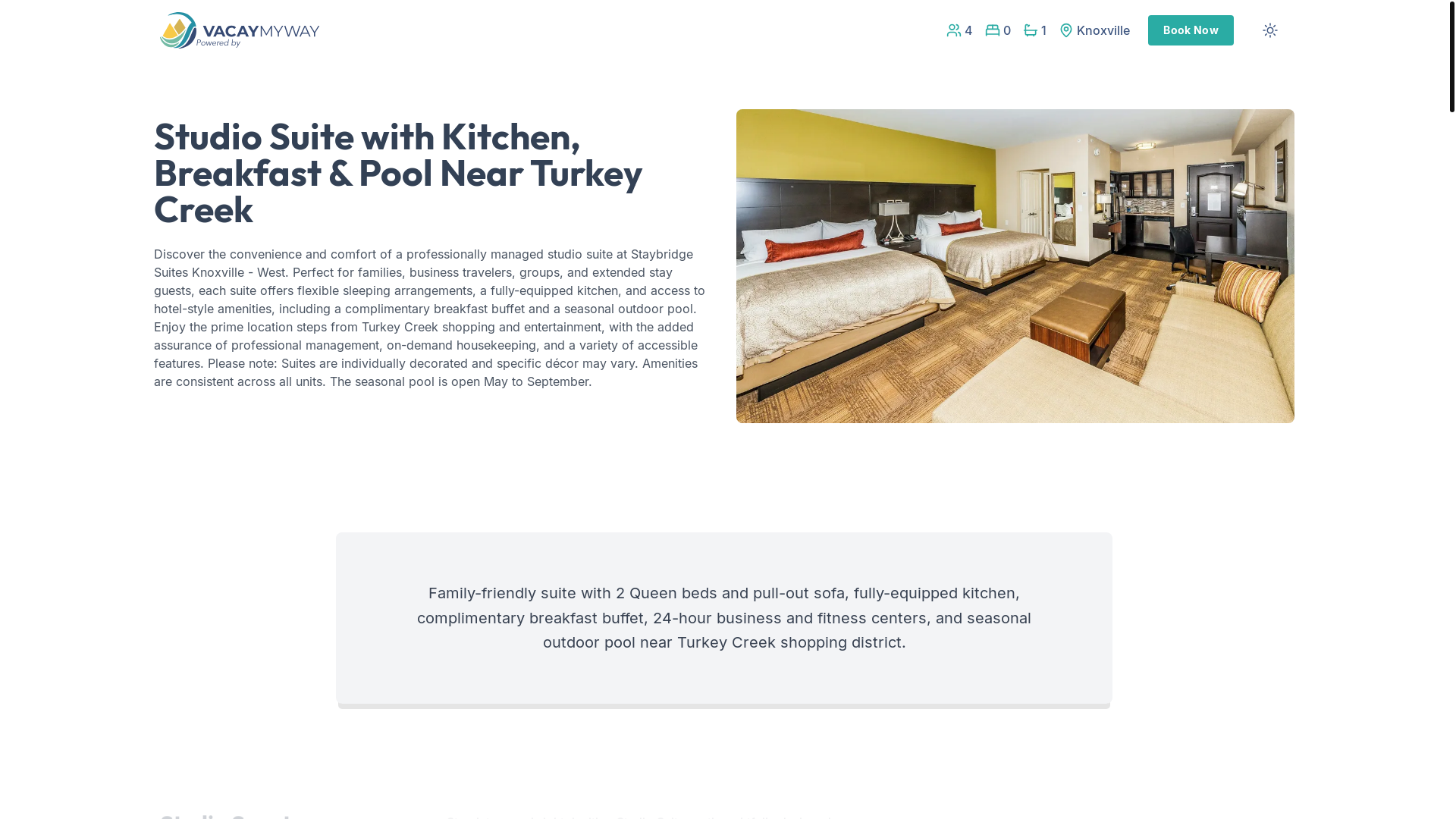 website screenshot of https://knoxweststudio.condos/