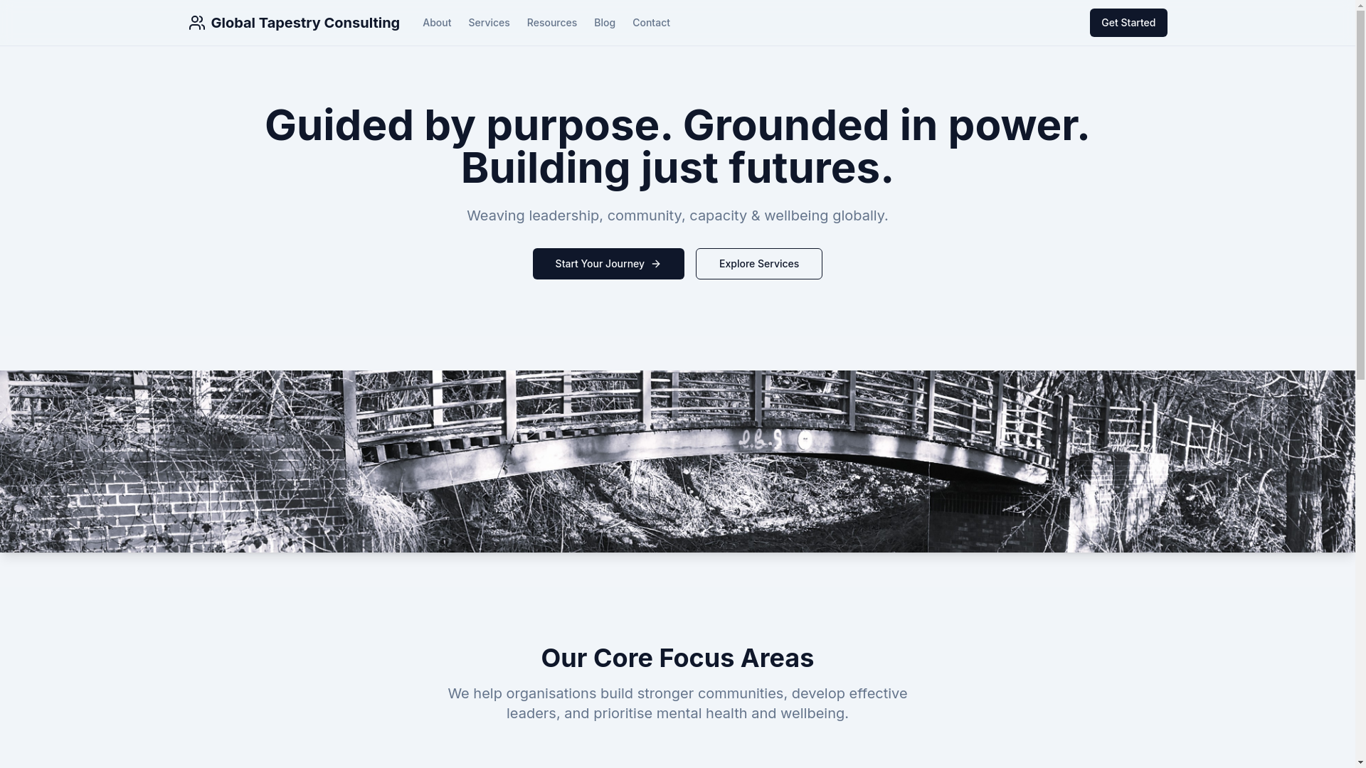 website screenshot of https://globaltapestryconsulting.co.uk/