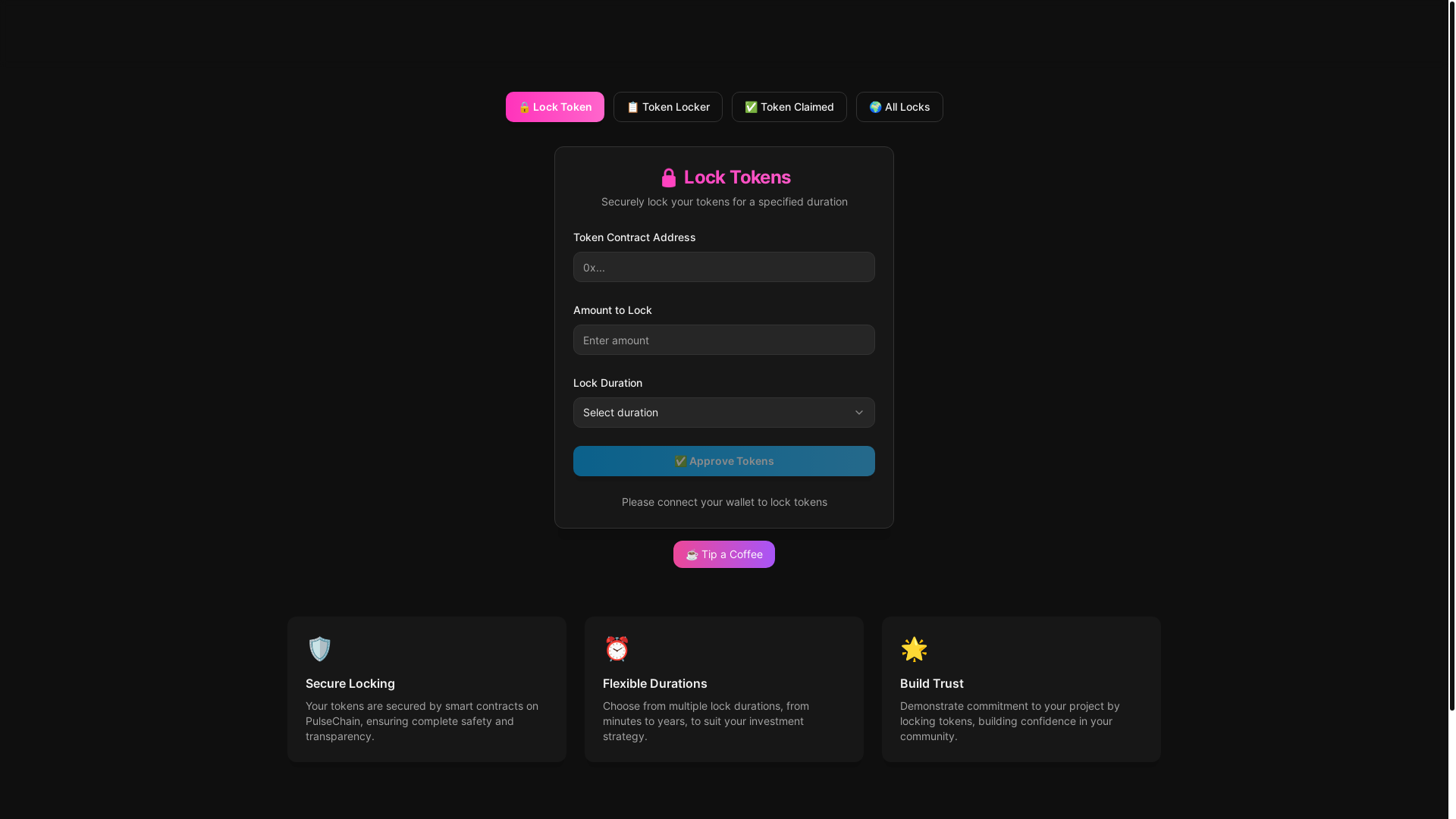 website screenshot of https://lockifypls.xyz/
