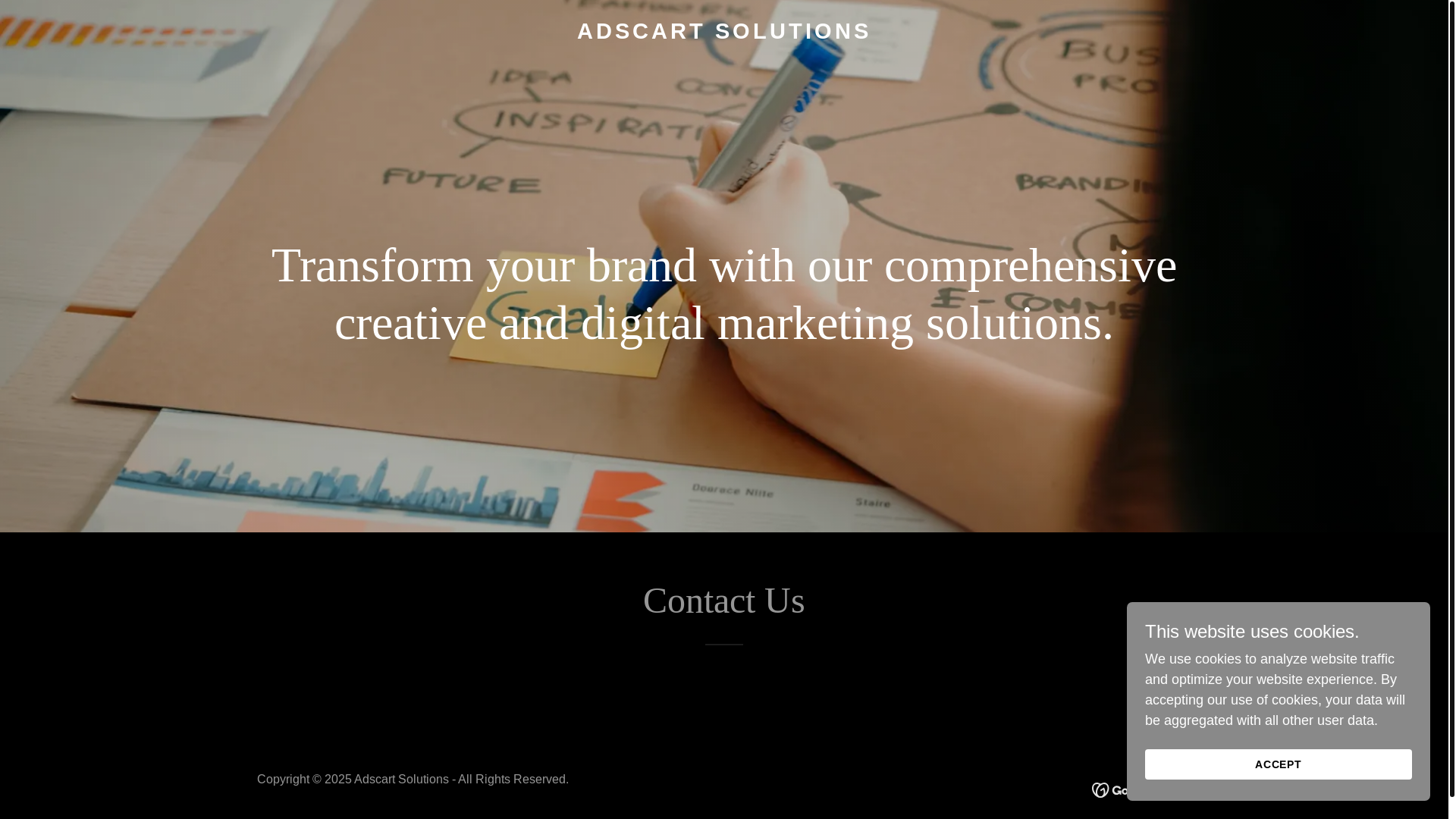 website screenshot of https://adscartsolutions.com/