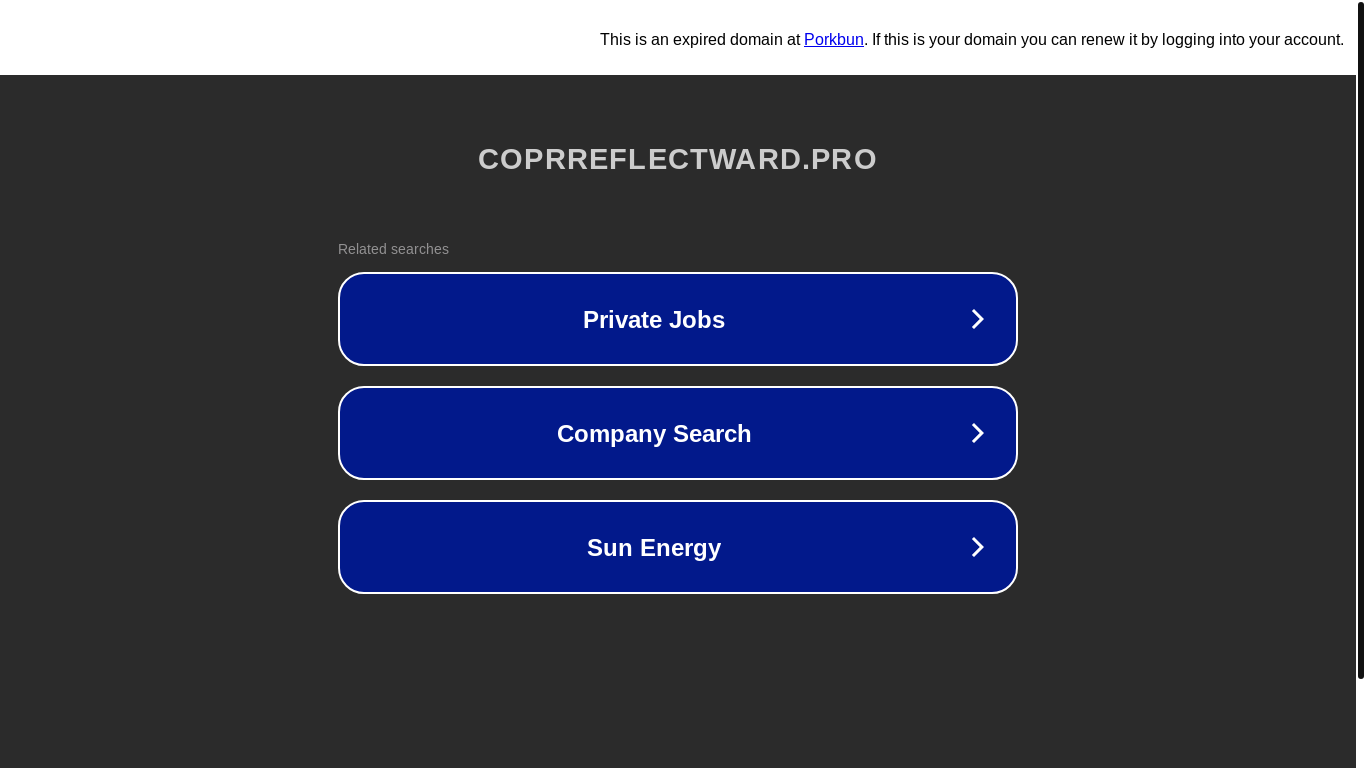 website screenshot of https://www.coprreflectward.pro/