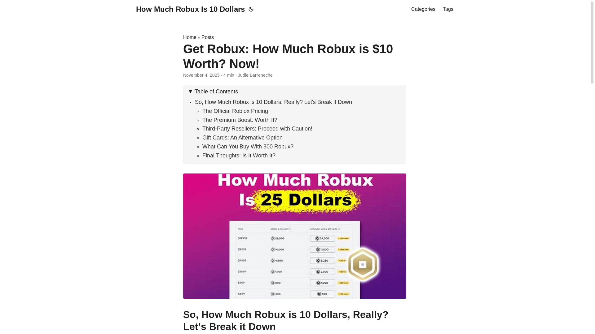 website screenshot of https://how-much-robux-is-10-dollars.pages.dev/