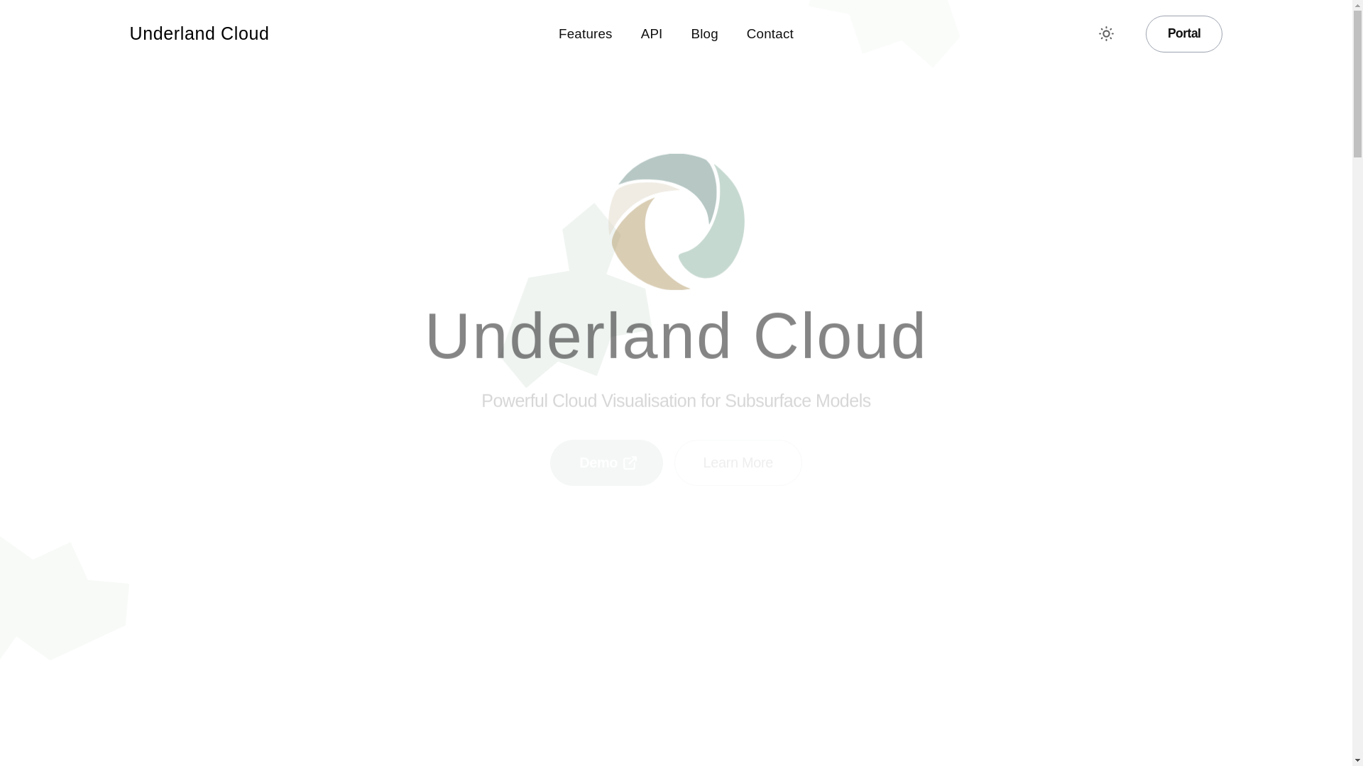 website screenshot of https://underland.ai/