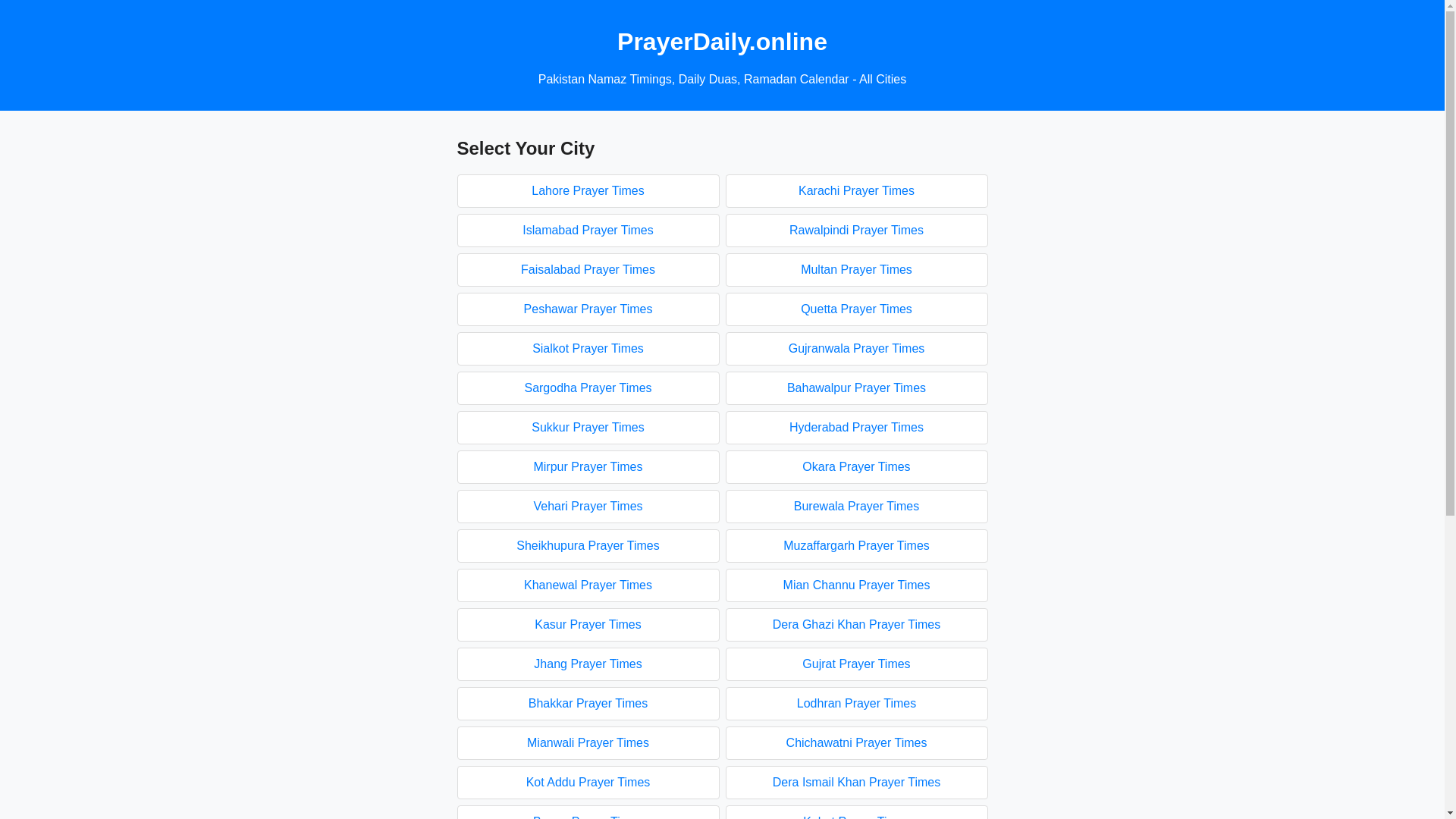 website screenshot of https://prayerdaily.online/