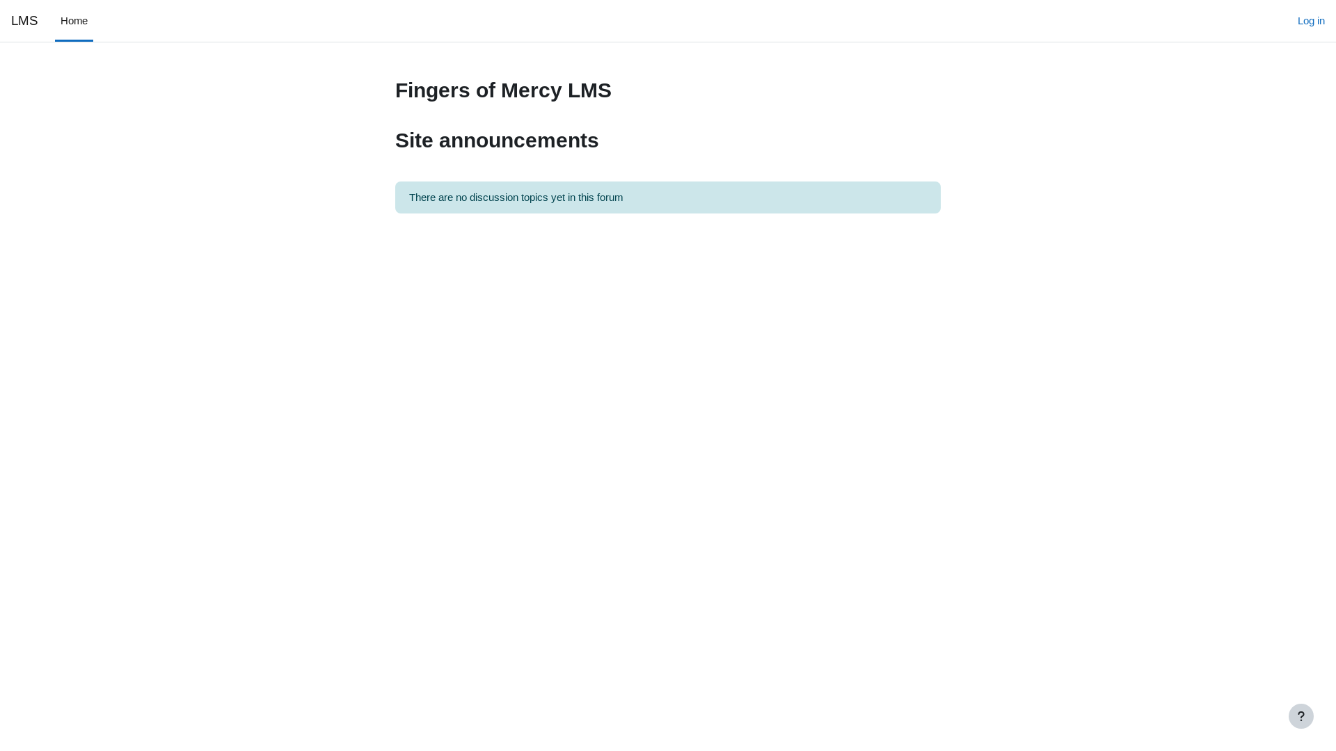 website screenshot of https://fingersofmercy.com/