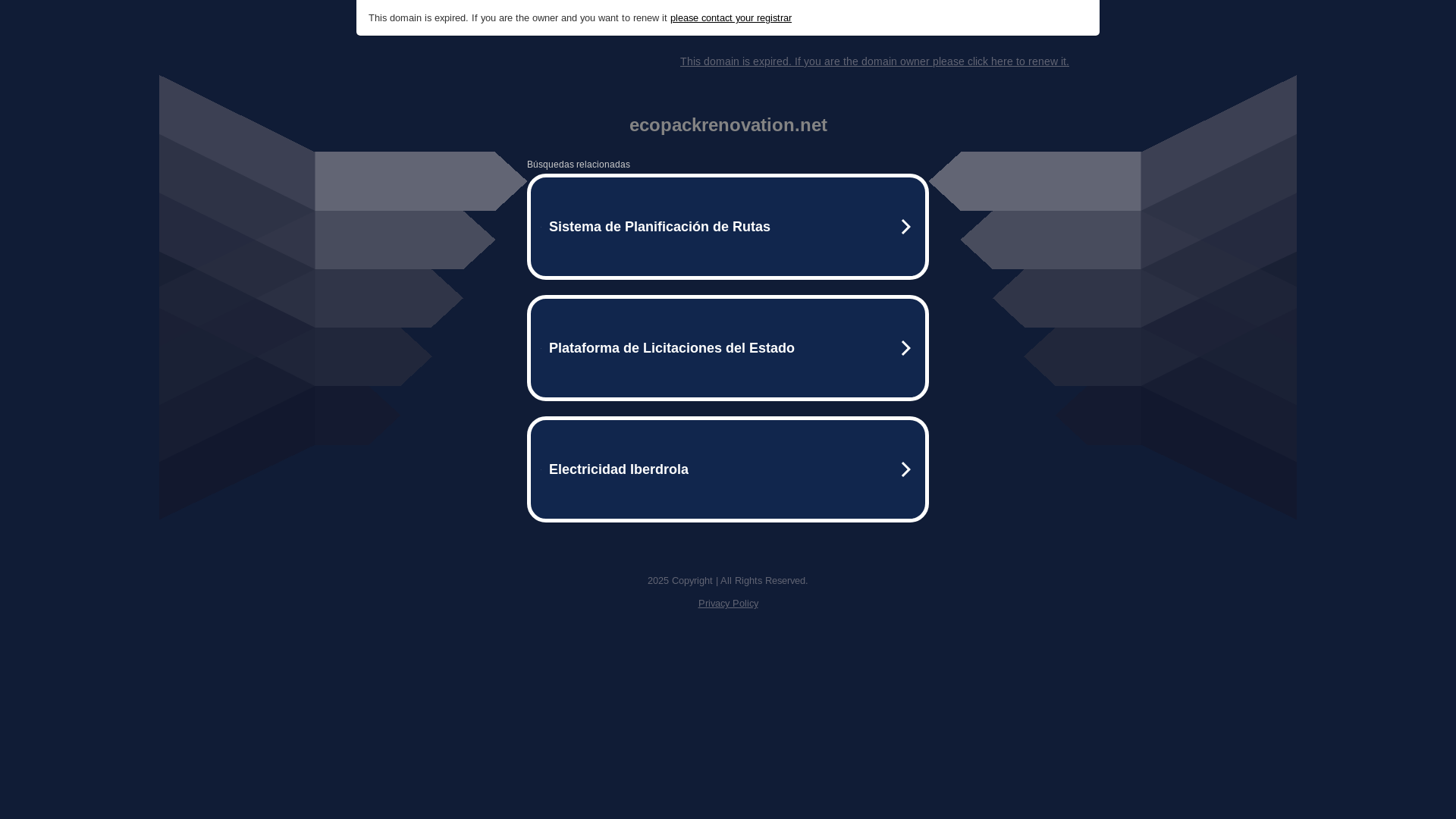 website screenshot of https://ecopackrenovation.net/