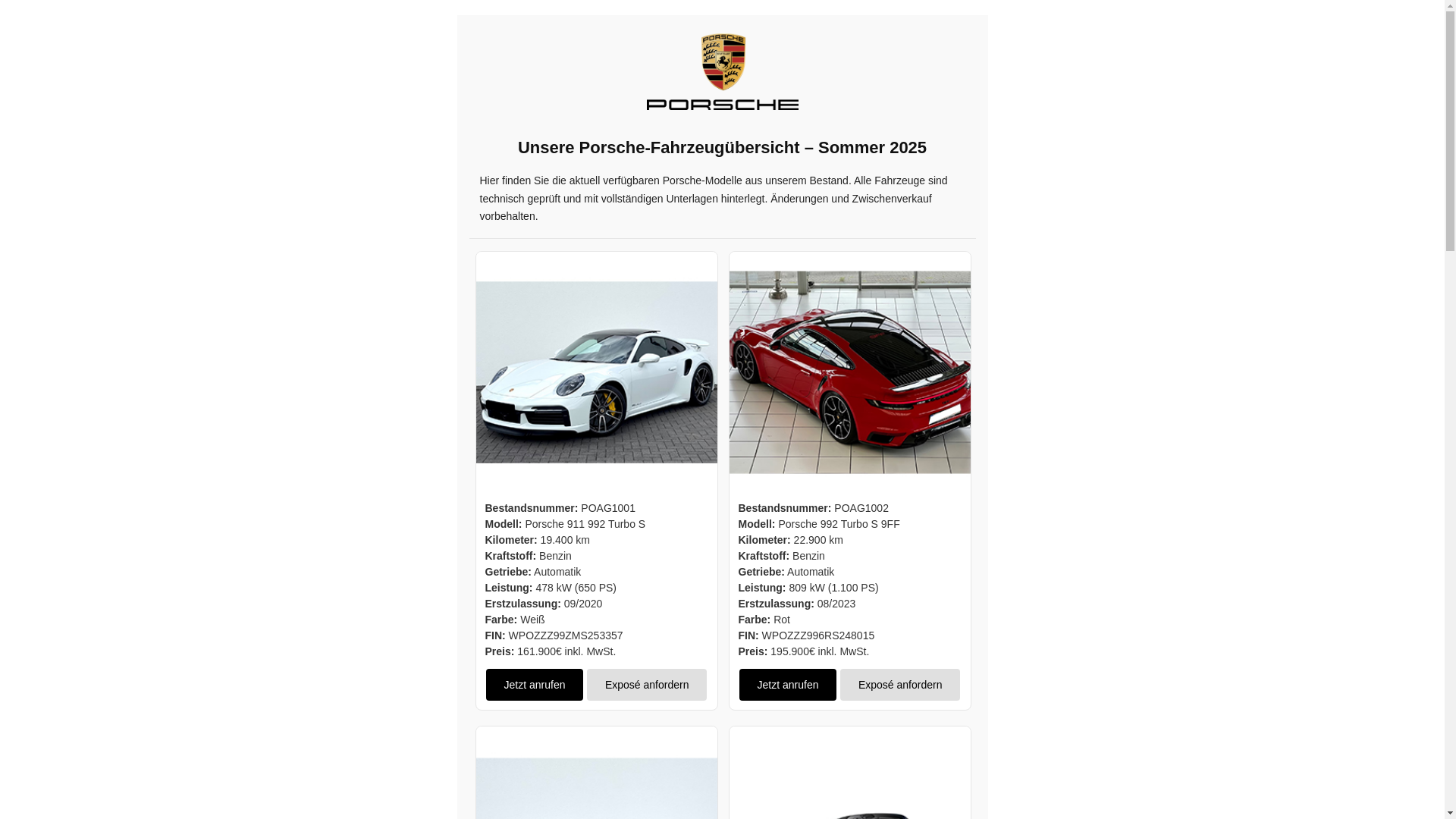 website screenshot of https://fahrzeugeporsche.pages.dev/