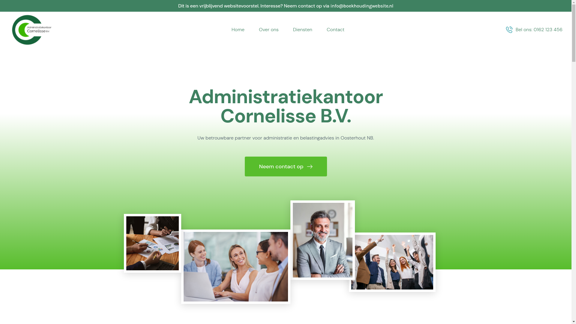 website screenshot of https://administratiekantoor-cornelisse.pages.dev/