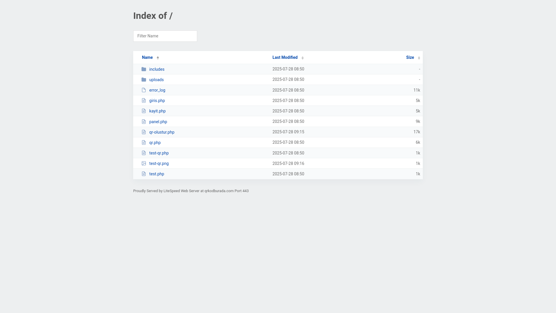 website screenshot of https://qrkodburada.com/