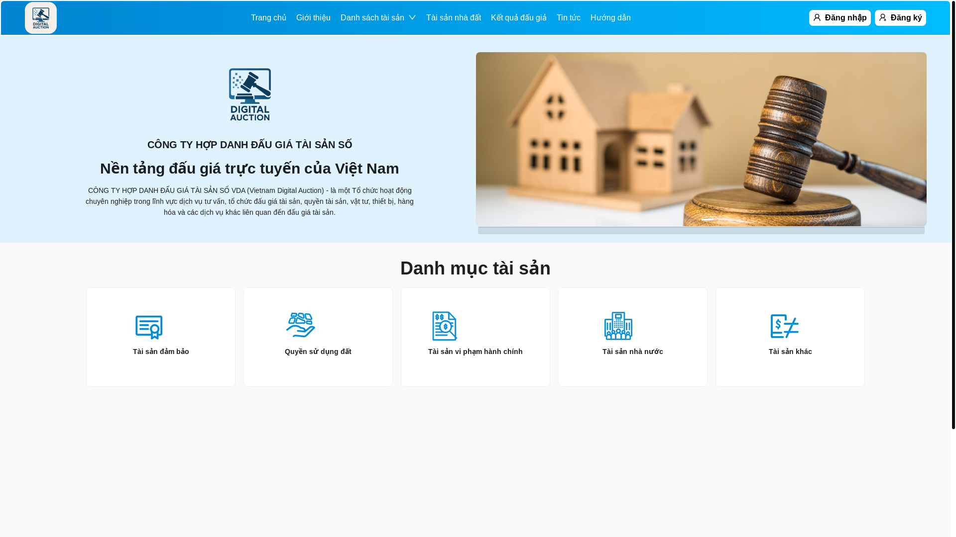 website screenshot of https://digitalauction-fe.pages.dev/