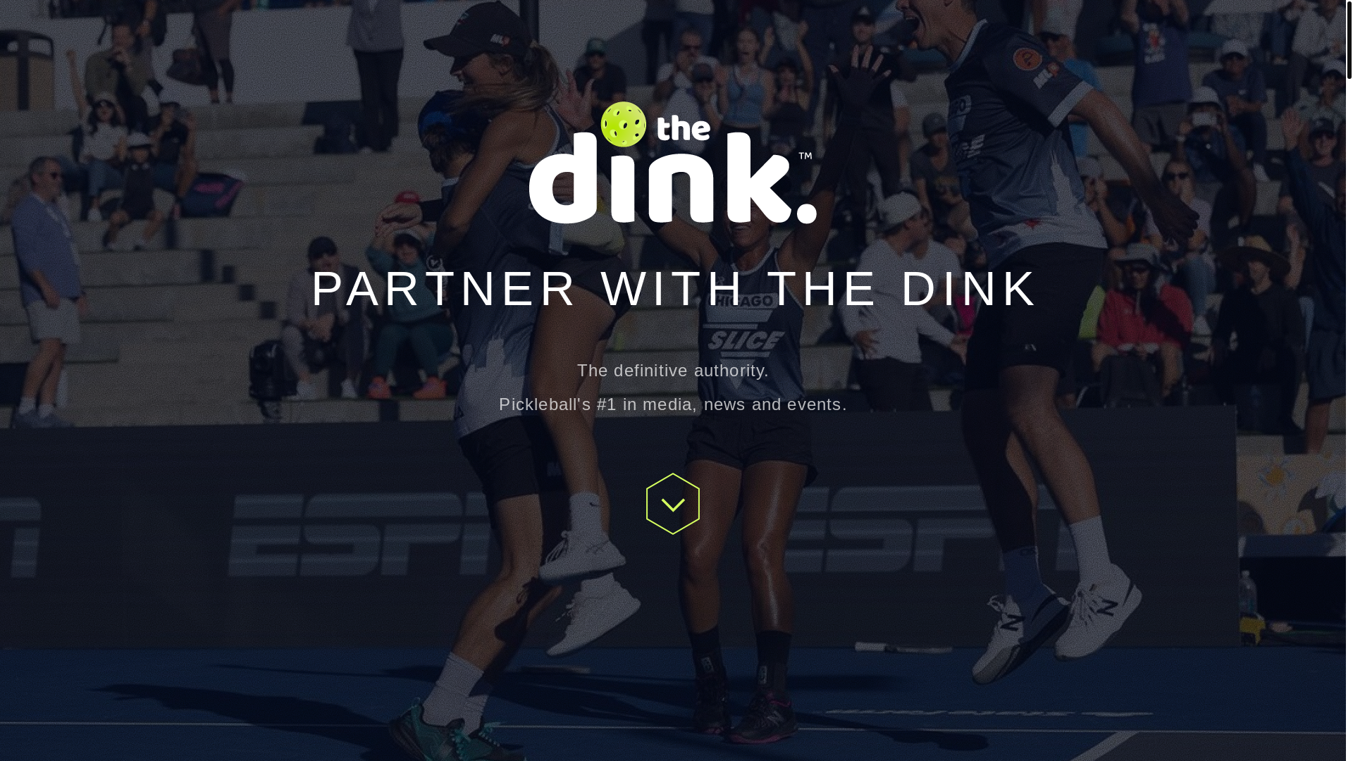 website screenshot of https://meetthedinkpickleballmedia.com/
