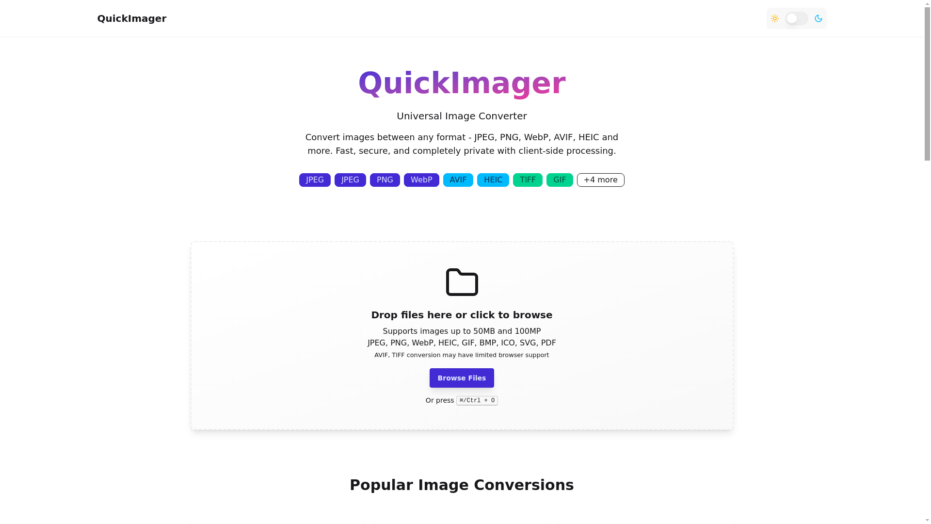 website screenshot of https://any2img.pages.dev/
