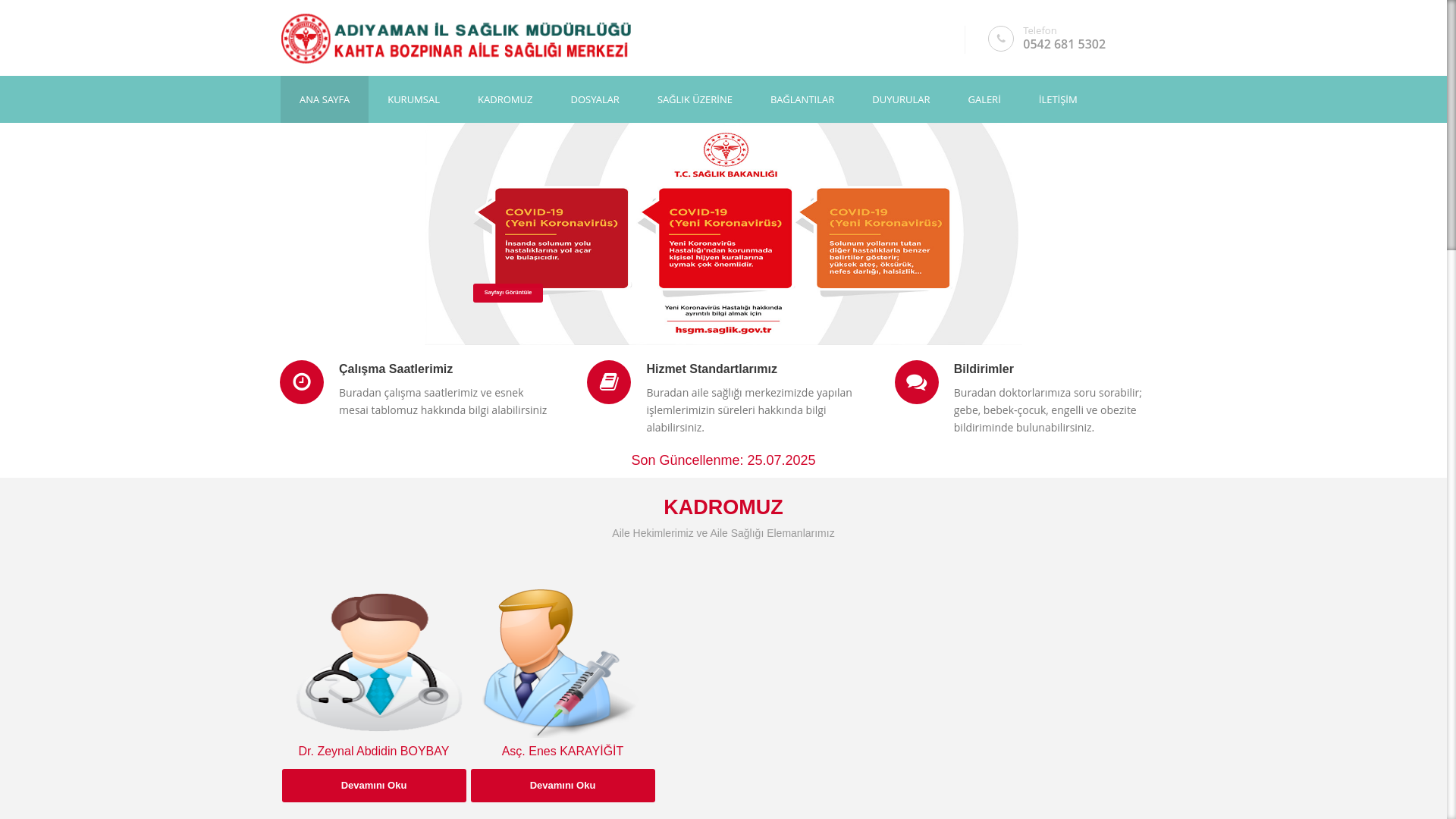website screenshot of https://bozpinarailesagligimerkezi.com.tr/