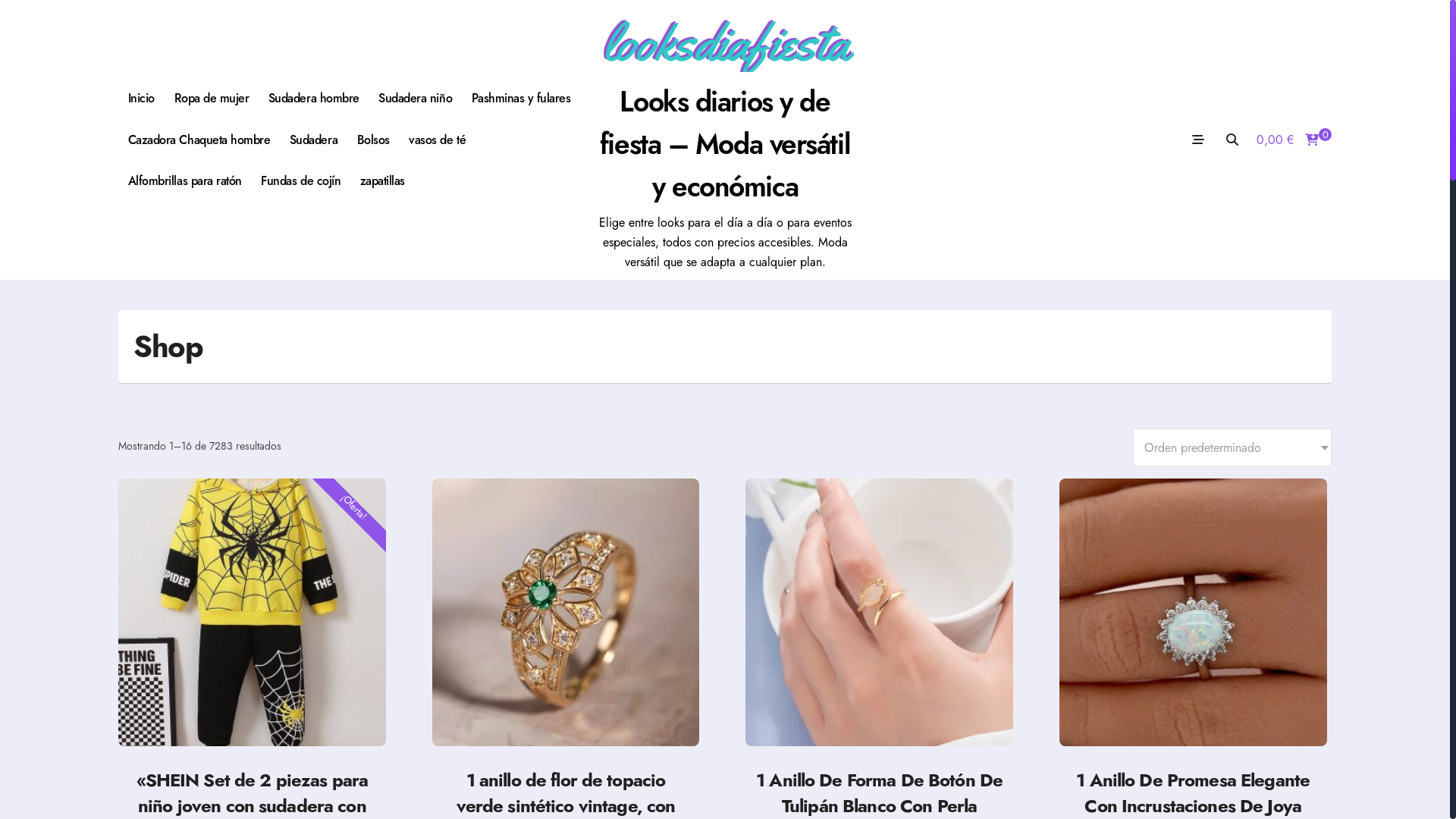 website screenshot of https://looksdiafiesta.es/