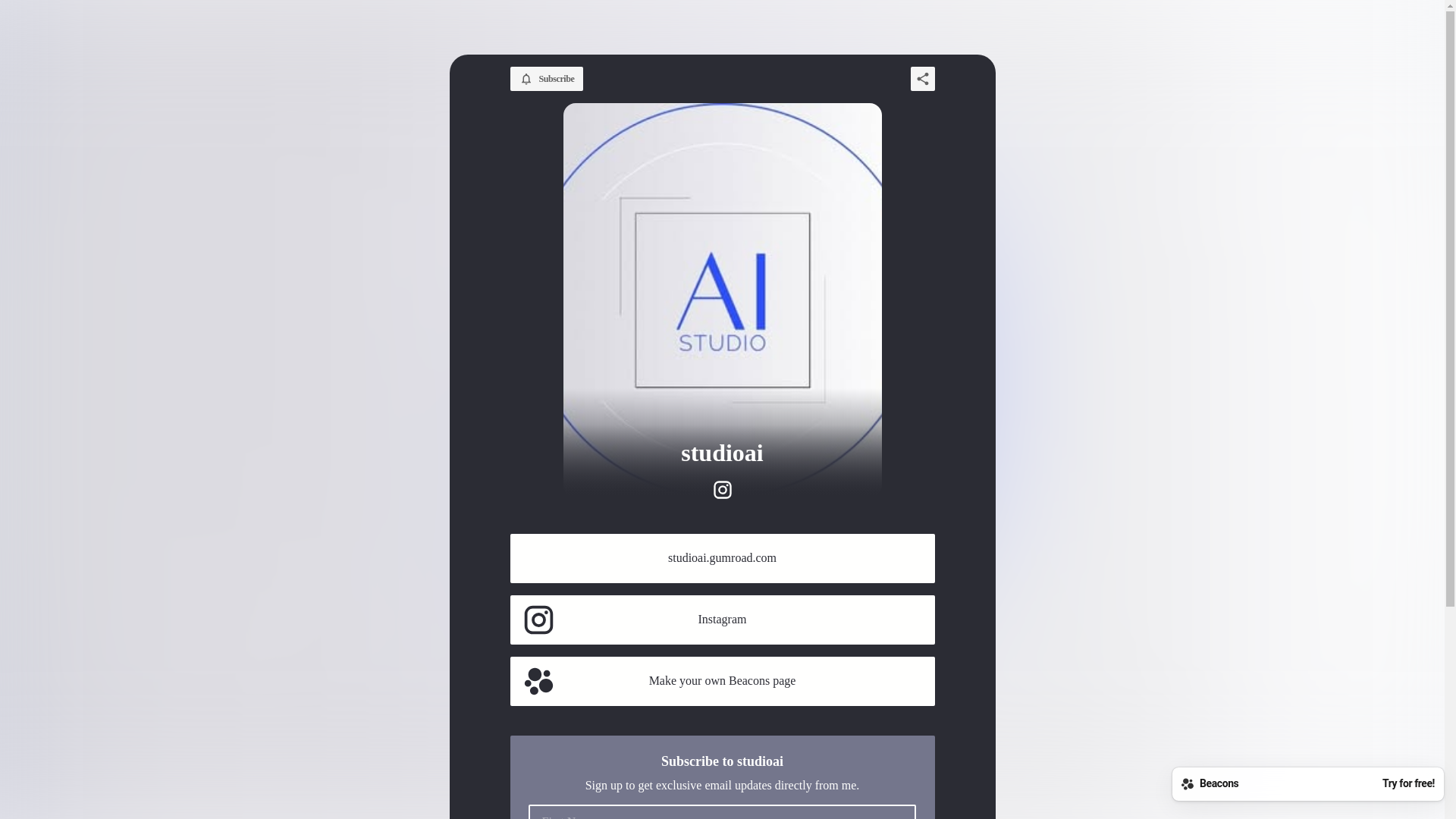 website screenshot of https://studioaibrand.com/