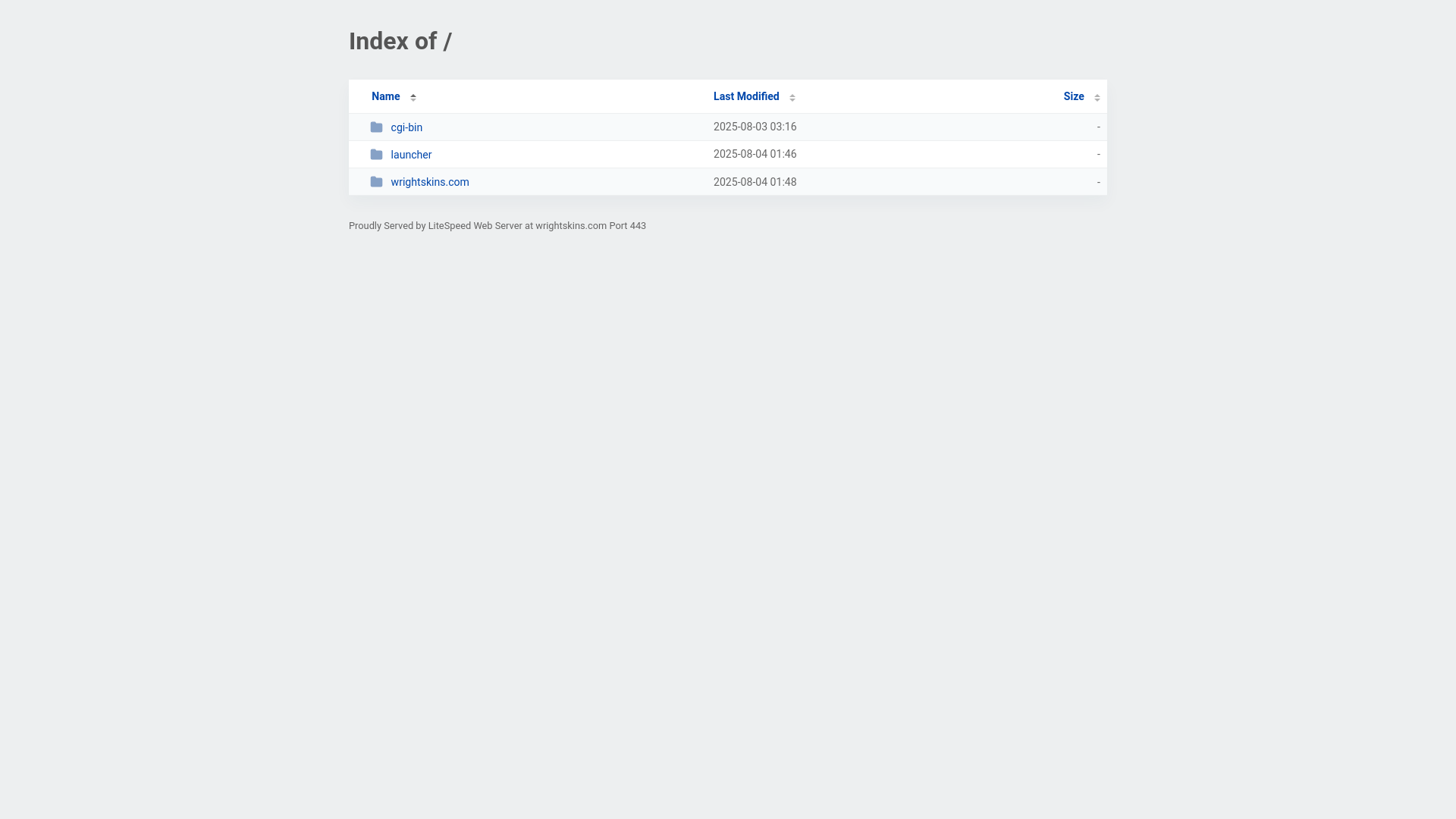 website screenshot of https://wrightskins.com/