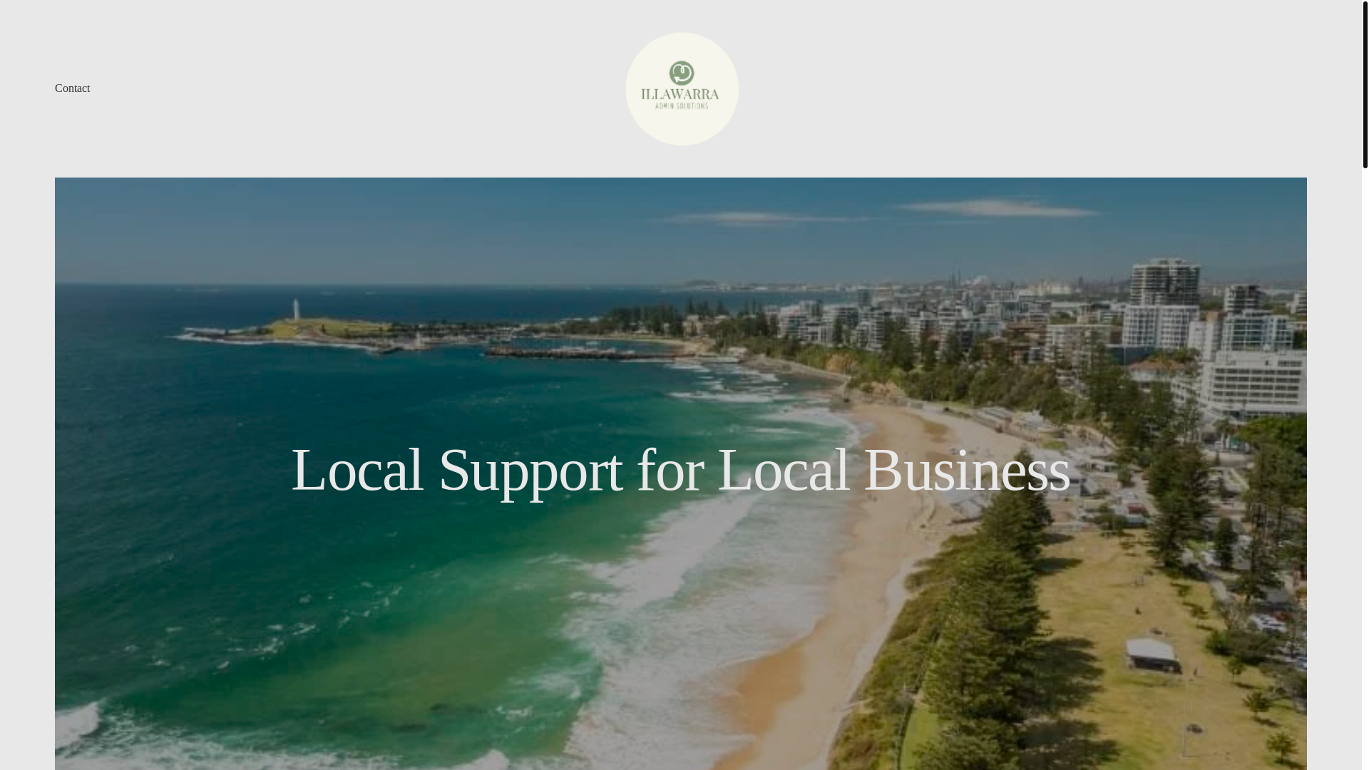 website screenshot of https://illawarraadminsolutions.com/