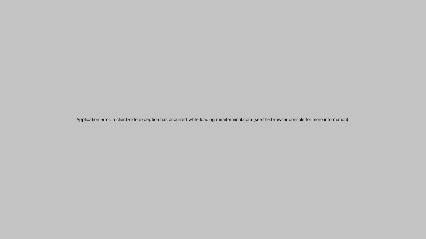 website screenshot of https://miraiterminal.com/