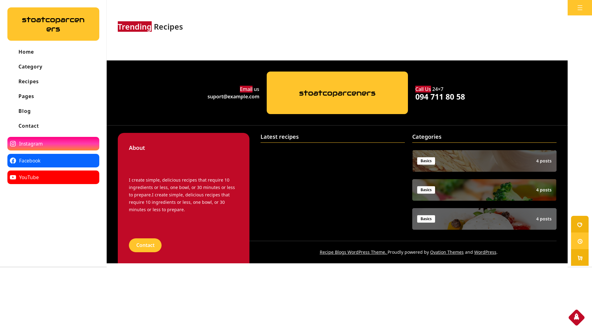 website screenshot of https://stoatcoparceners.com/