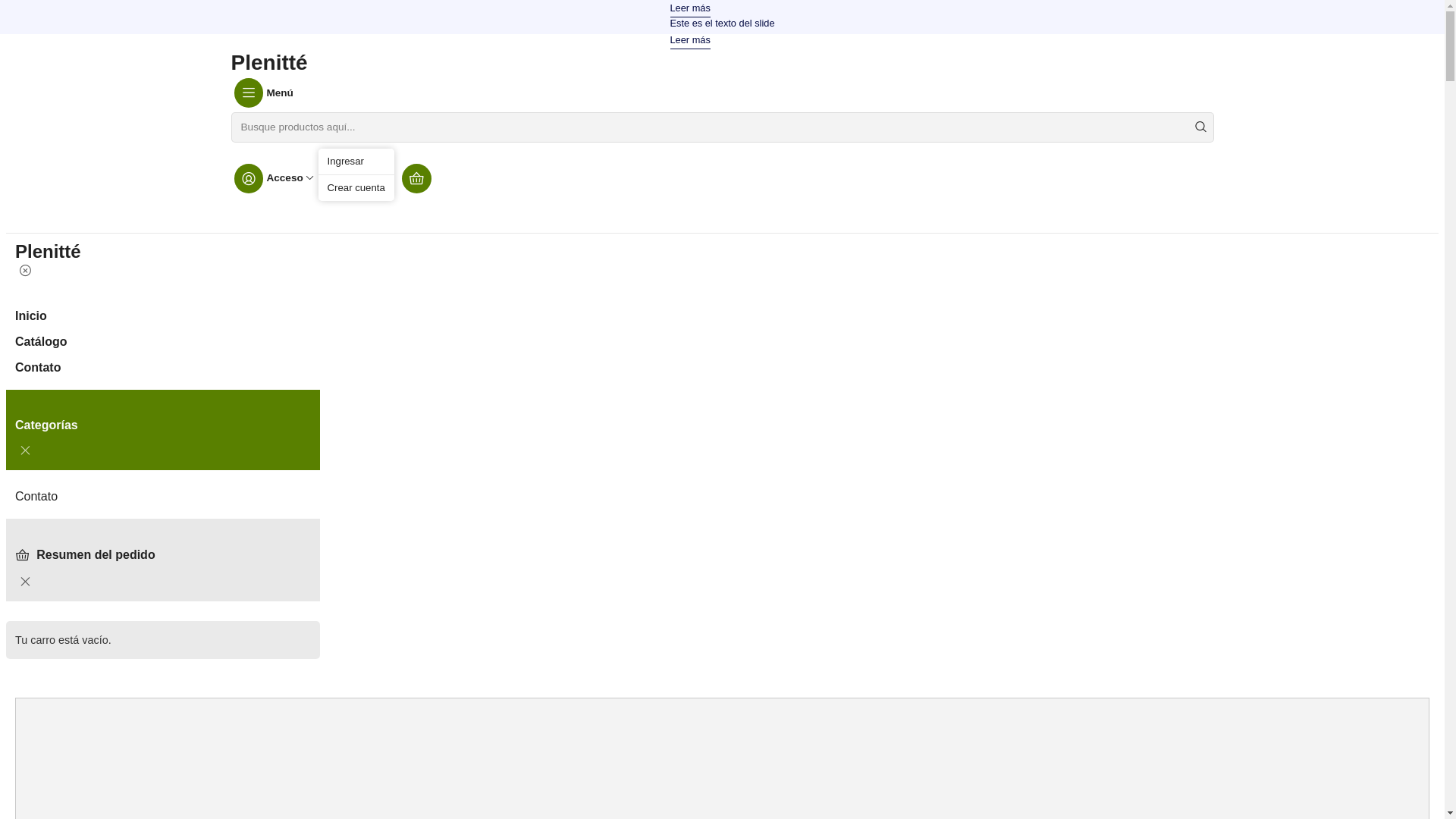 website screenshot of https://plenitte.cl/