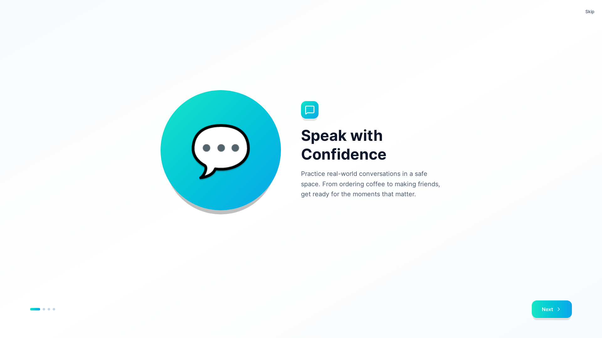 website screenshot of https://fluentme.pages.dev/