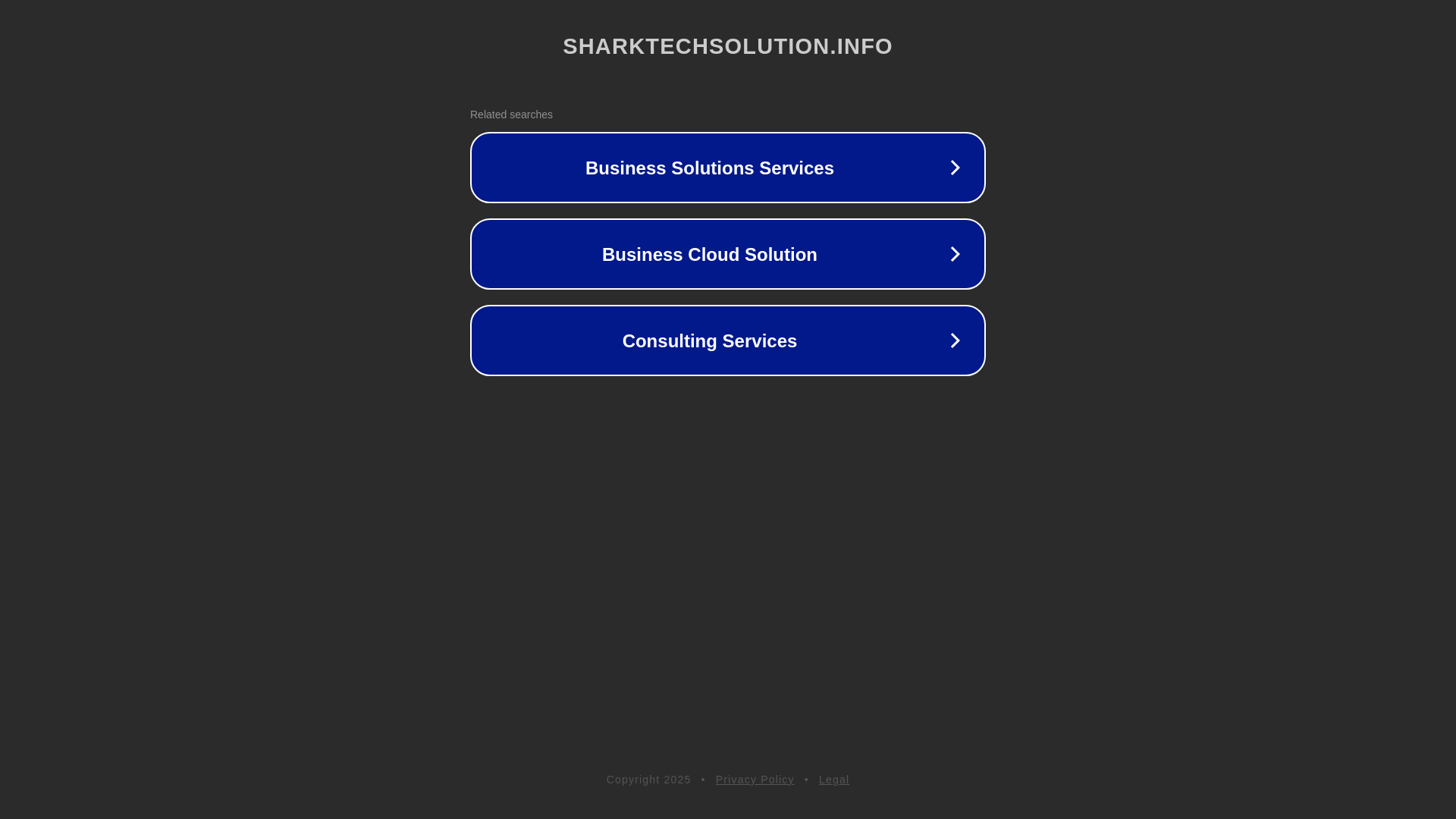 website screenshot of https://sharktechsolution.info/