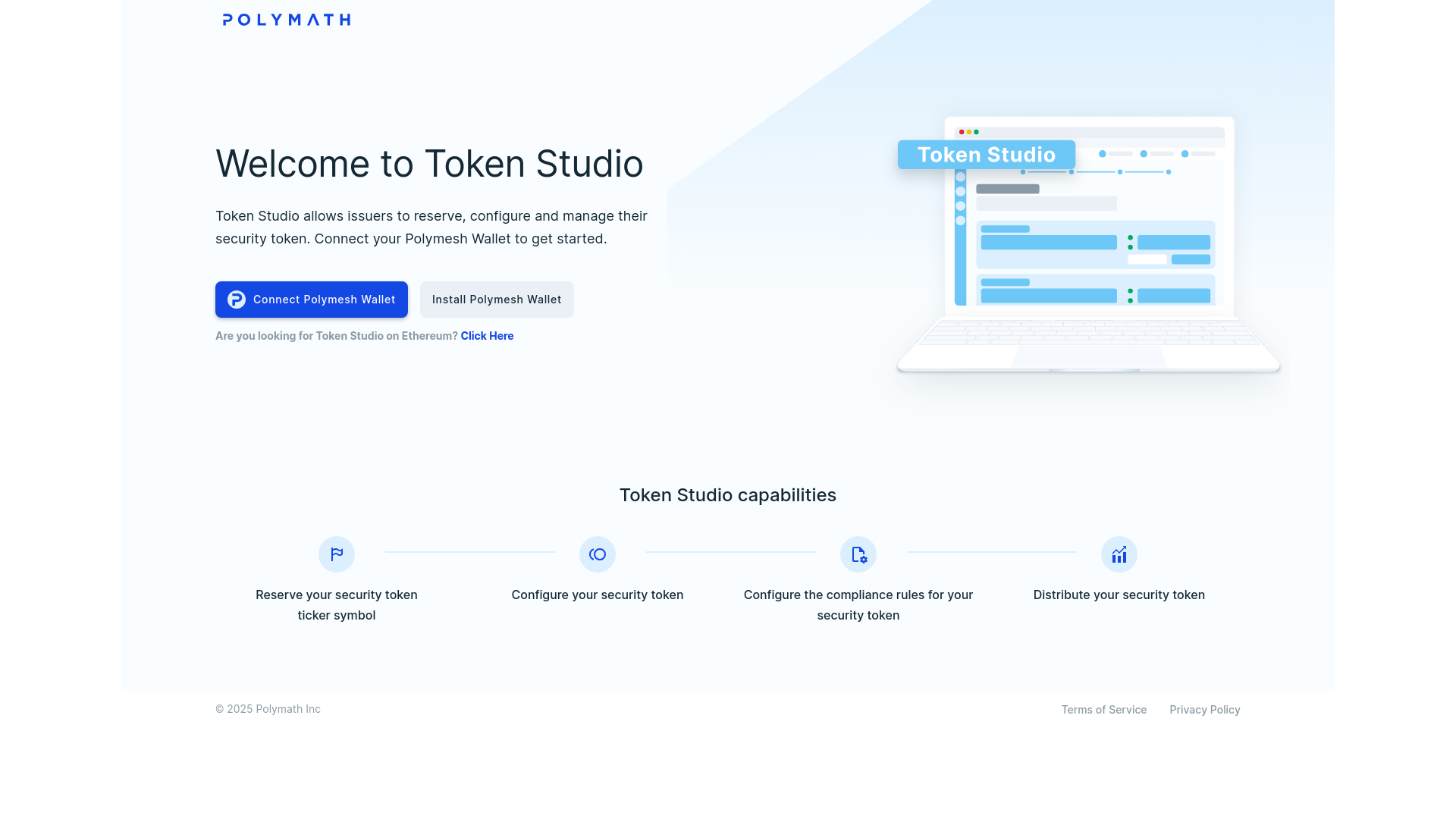 website screenshot of https://testnet-token-studio.pages.dev/