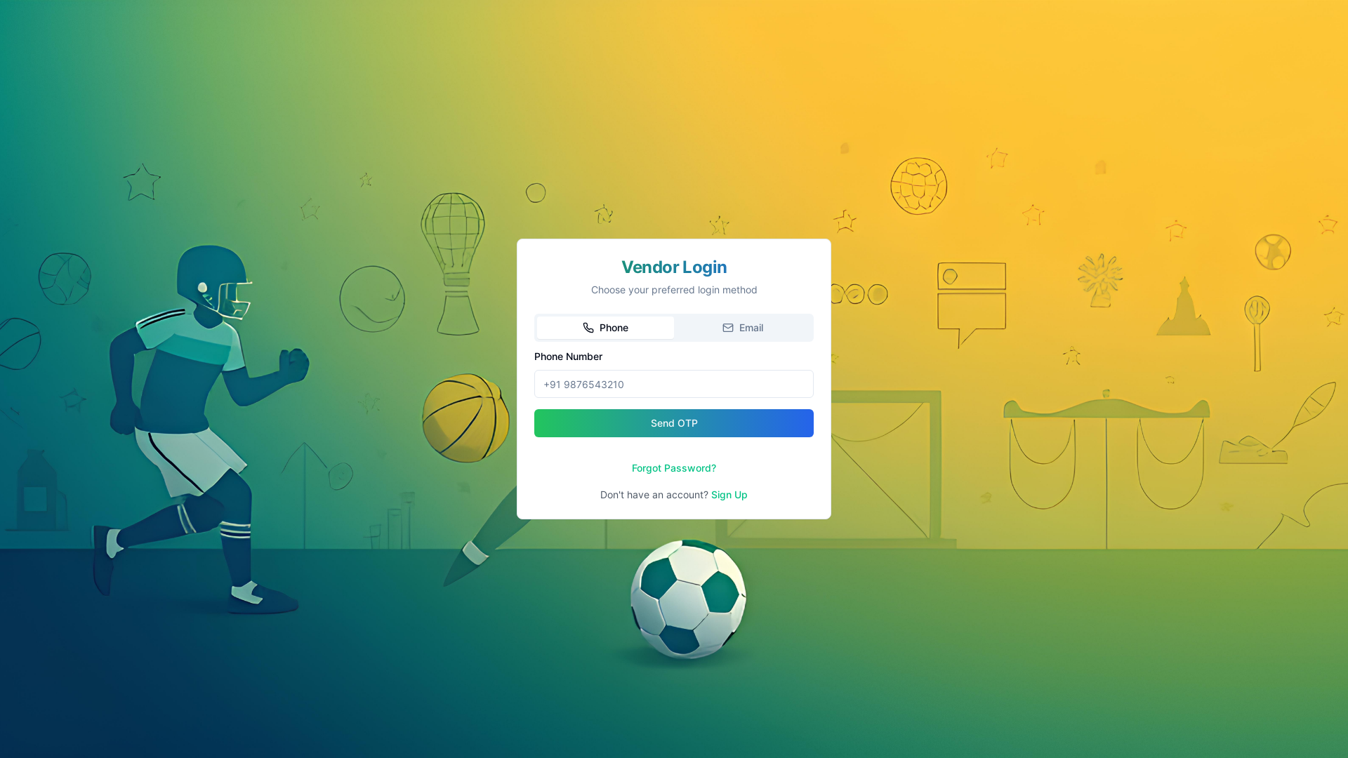 website screenshot of https://bookyourzone-vendor-dashboard-qa.pages.dev/