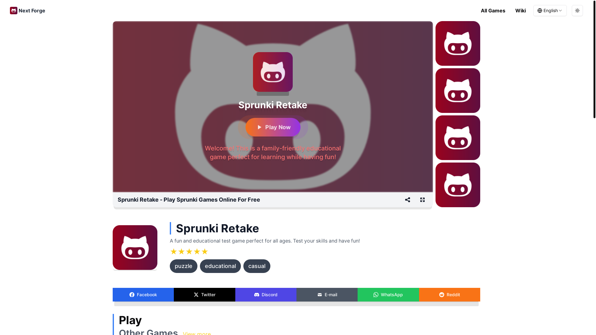 website screenshot of https://gamestarup4.pages.dev/