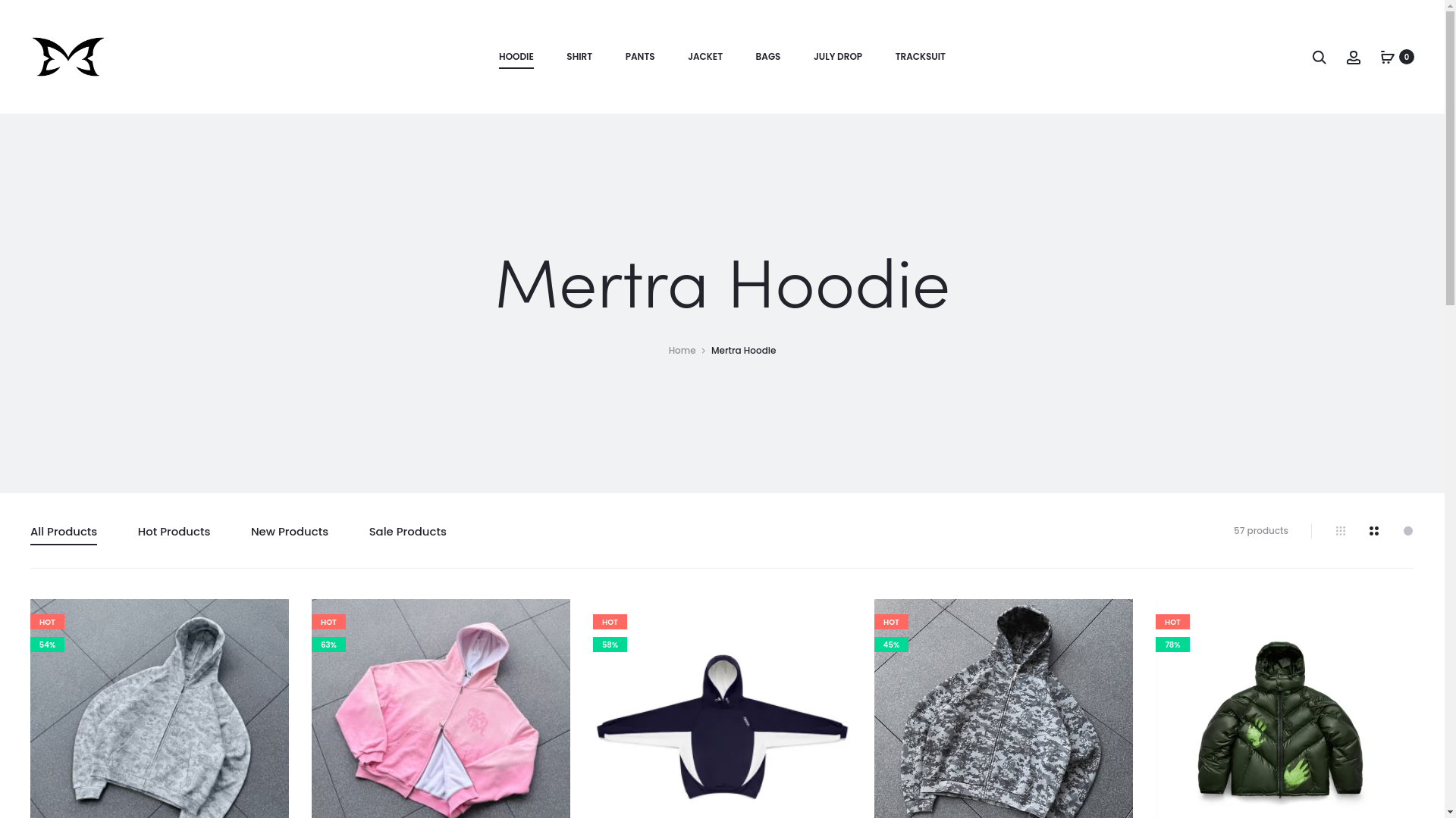 website screenshot of https://mertrashop.com/mertra-hoodie/