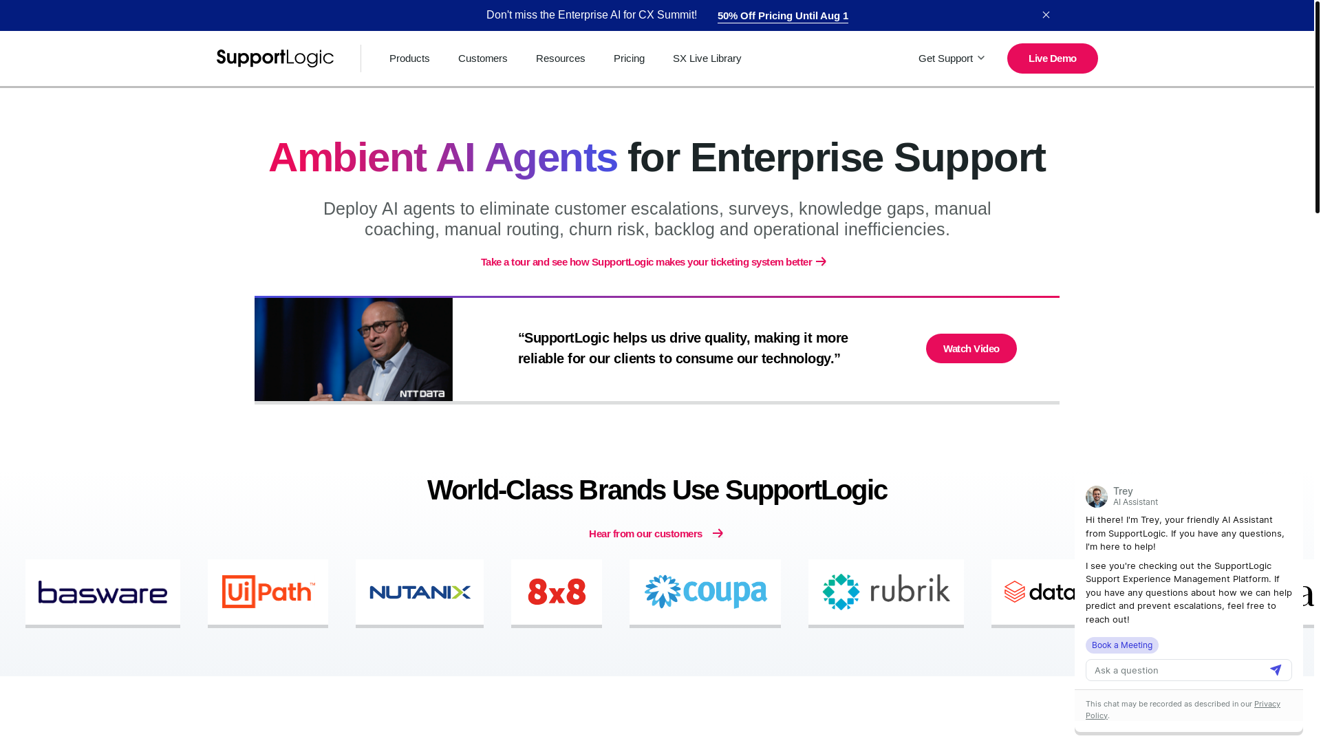 website screenshot of https://supportforce.io/