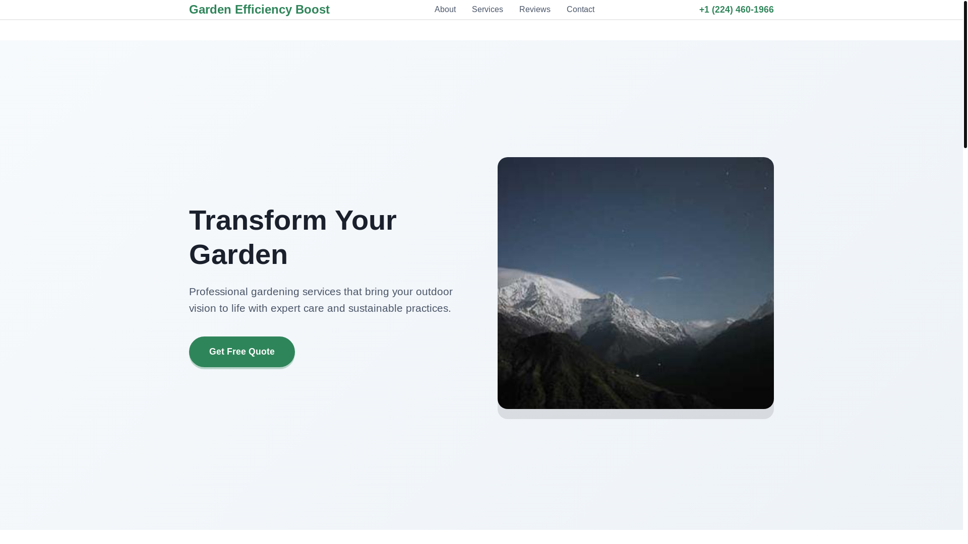 website screenshot of https://gardenefficiencyboost.digital/