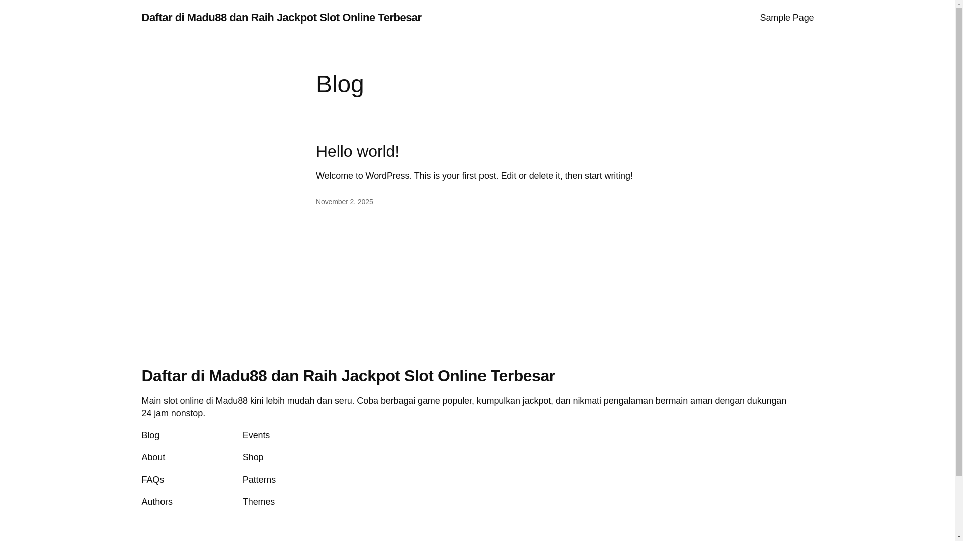 website screenshot of https://madu88-alternatif.com/
