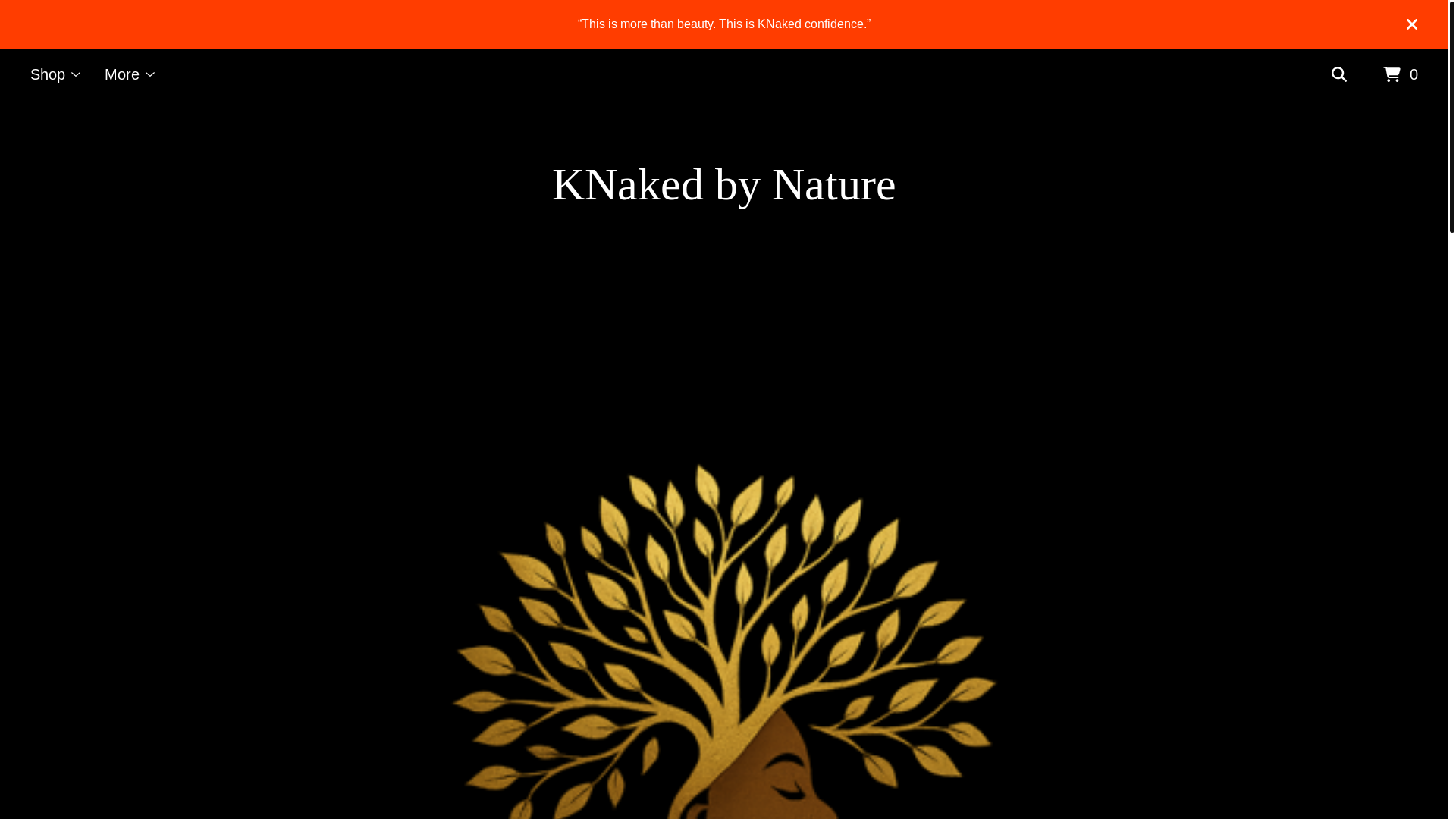 website screenshot of https://knakedbynature.shop/