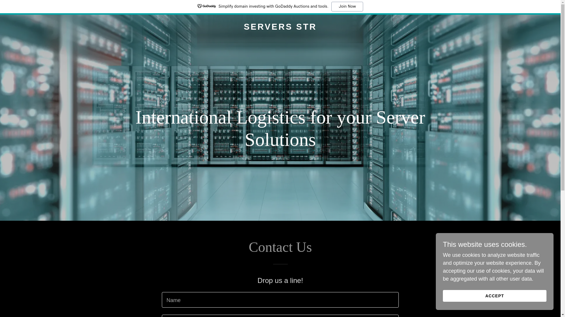 website screenshot of https://serverstr.com/
