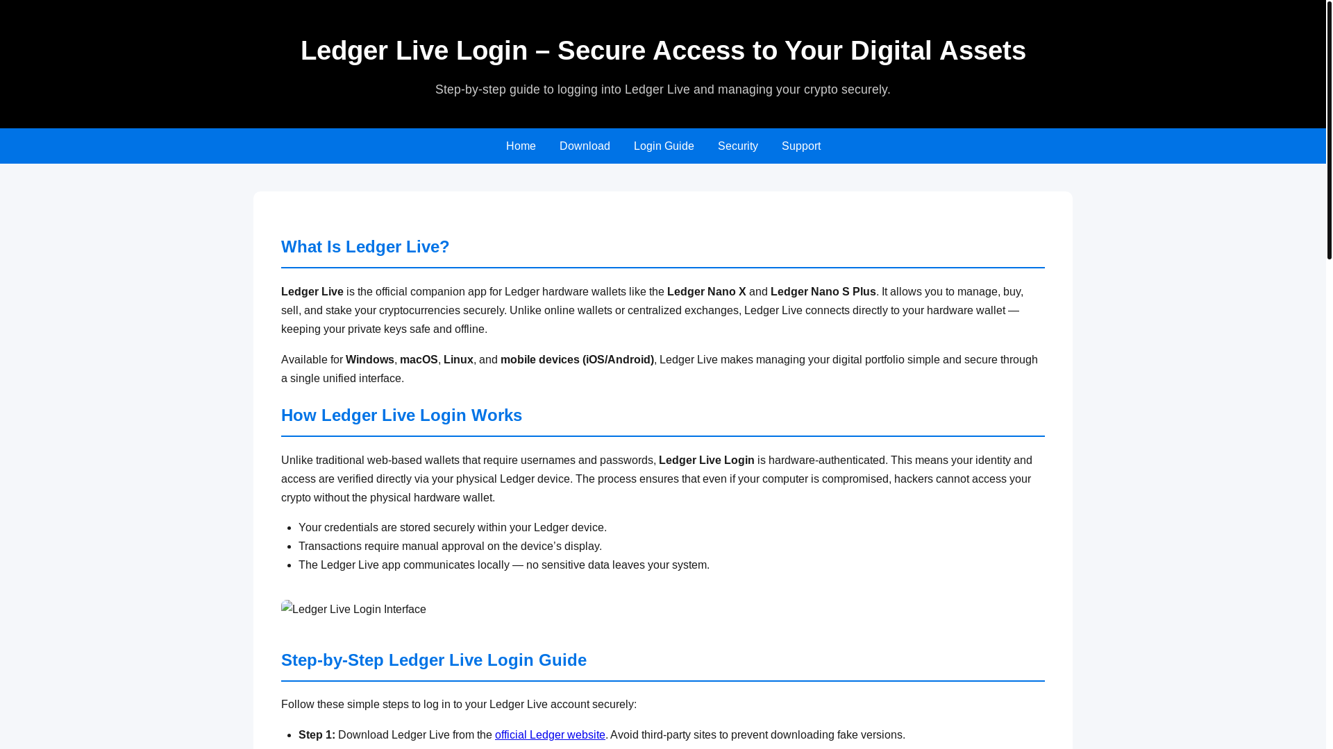 website screenshot of https://ldgr-livee-log-in.pages.dev/