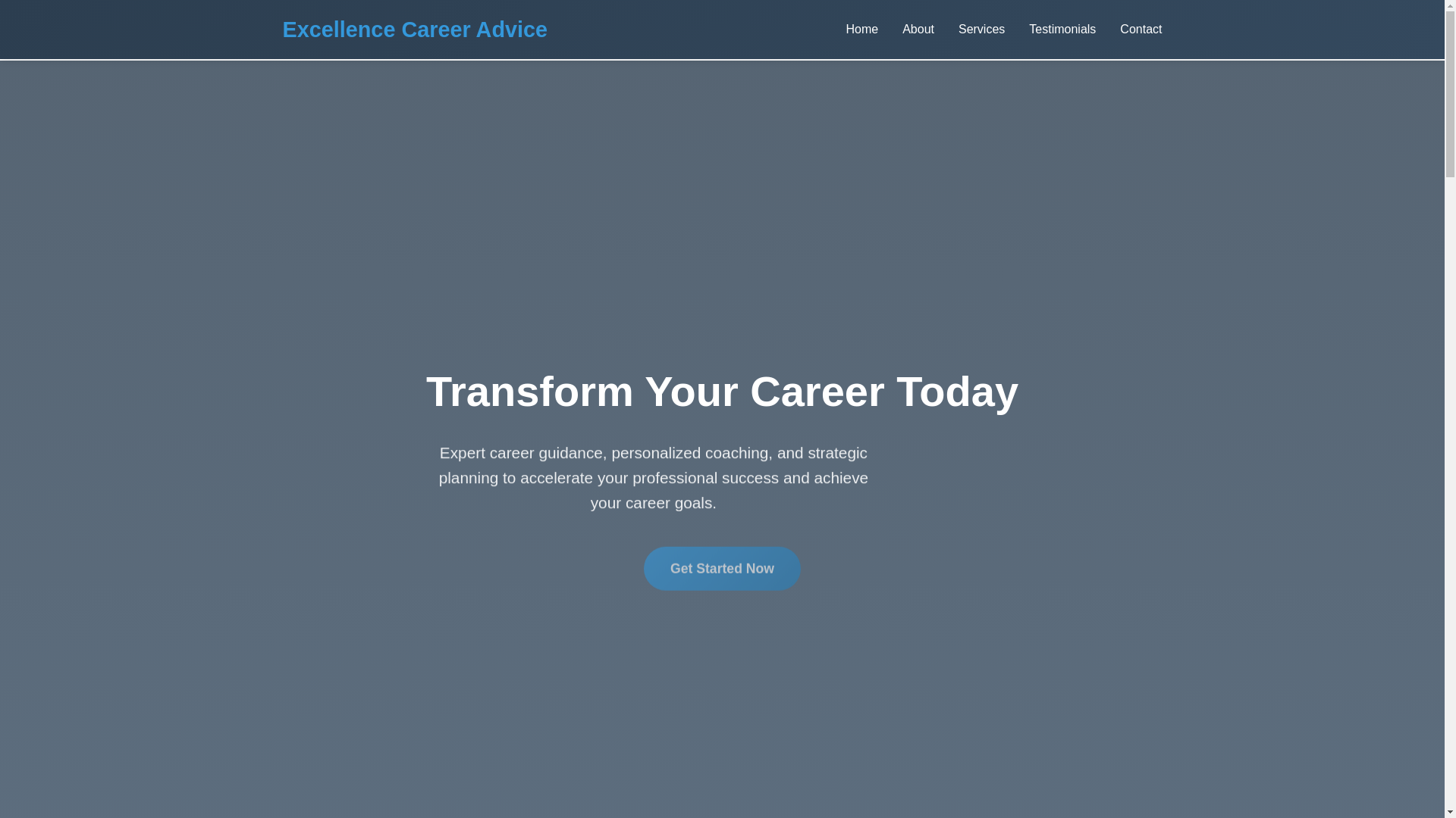 website screenshot of https://excellenceincareeradvice.shop/