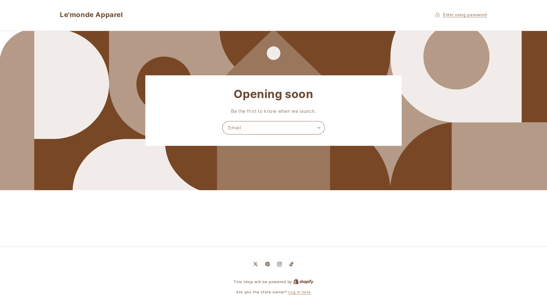 website screenshot of https://lemondeapparel.org/