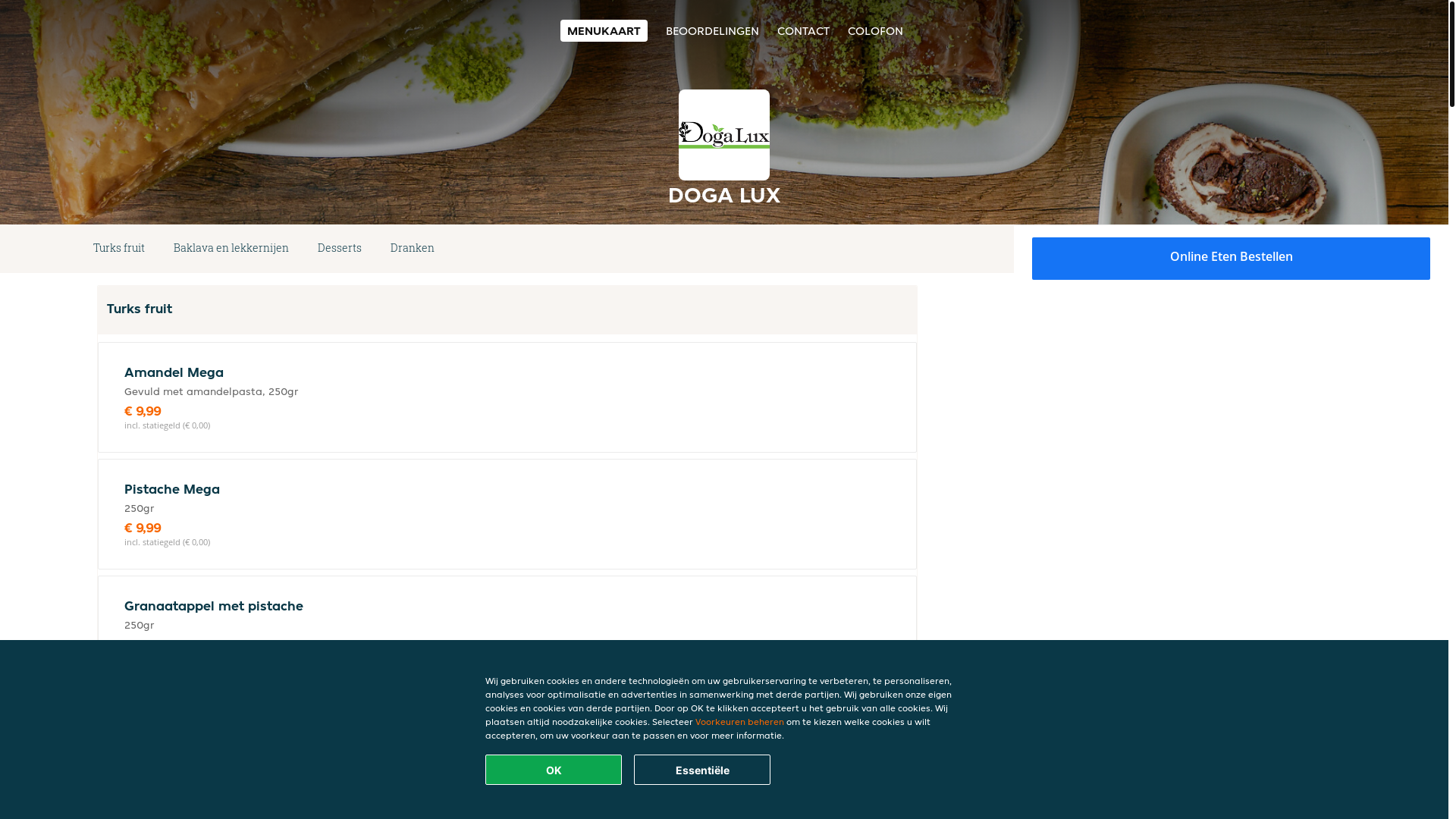 website screenshot of https://dogaluxutrecht.nl/