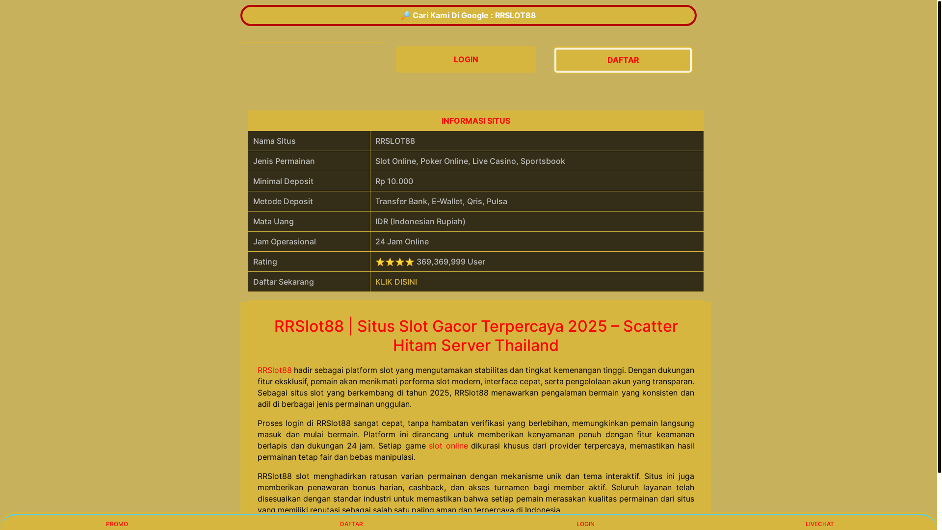 website screenshot of https://ozkayelektrik-rrslot88-2025.pages.dev/