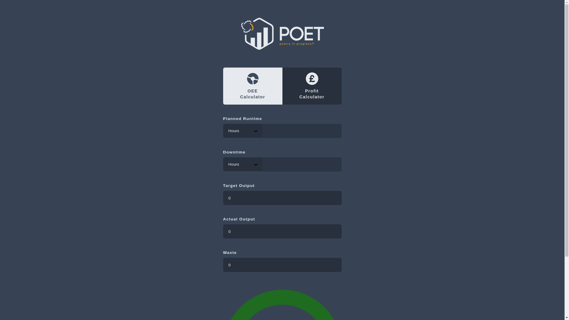 website screenshot of https://oee-projector.pages.dev/