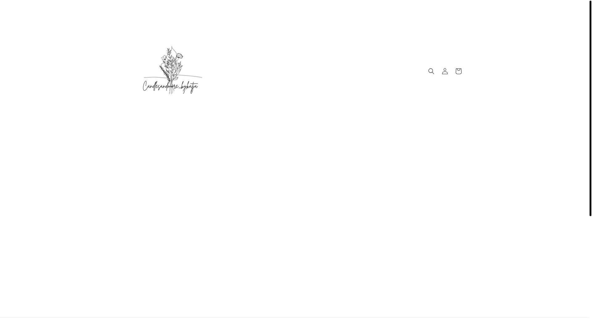 website screenshot of https://candlesandmorebykatja.com/
