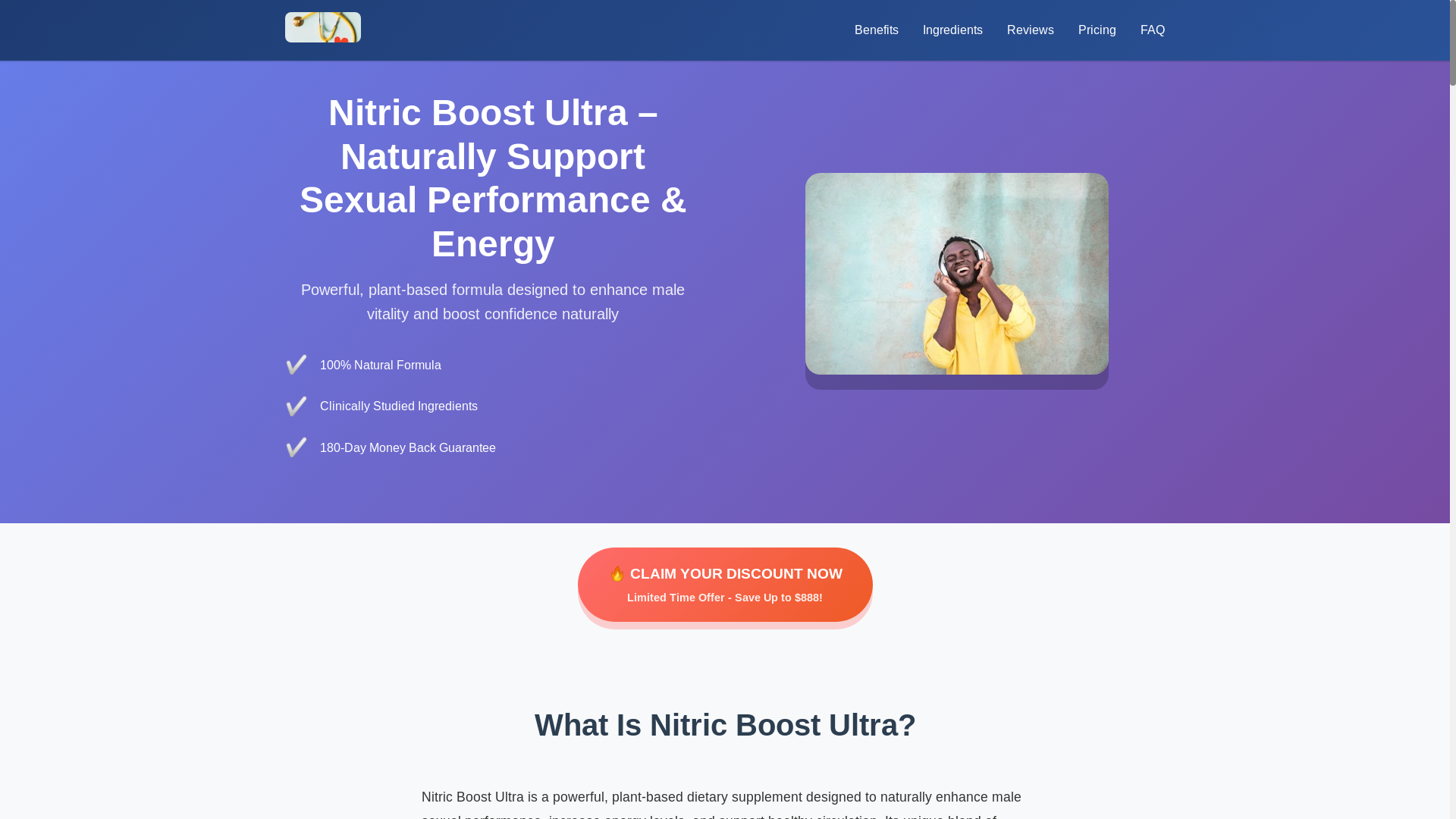 website screenshot of https://nitric-boostultra.co.uk/