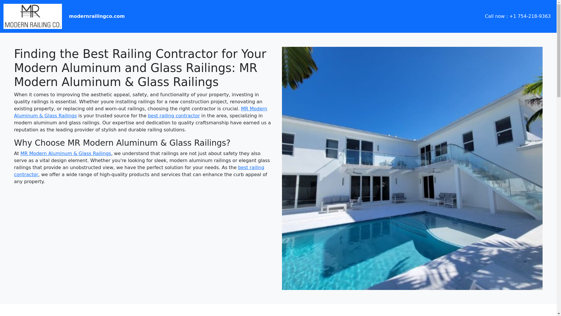 website screenshot of https://findingthebestrailingcontractorforyourmodernaluminum.pages.dev/