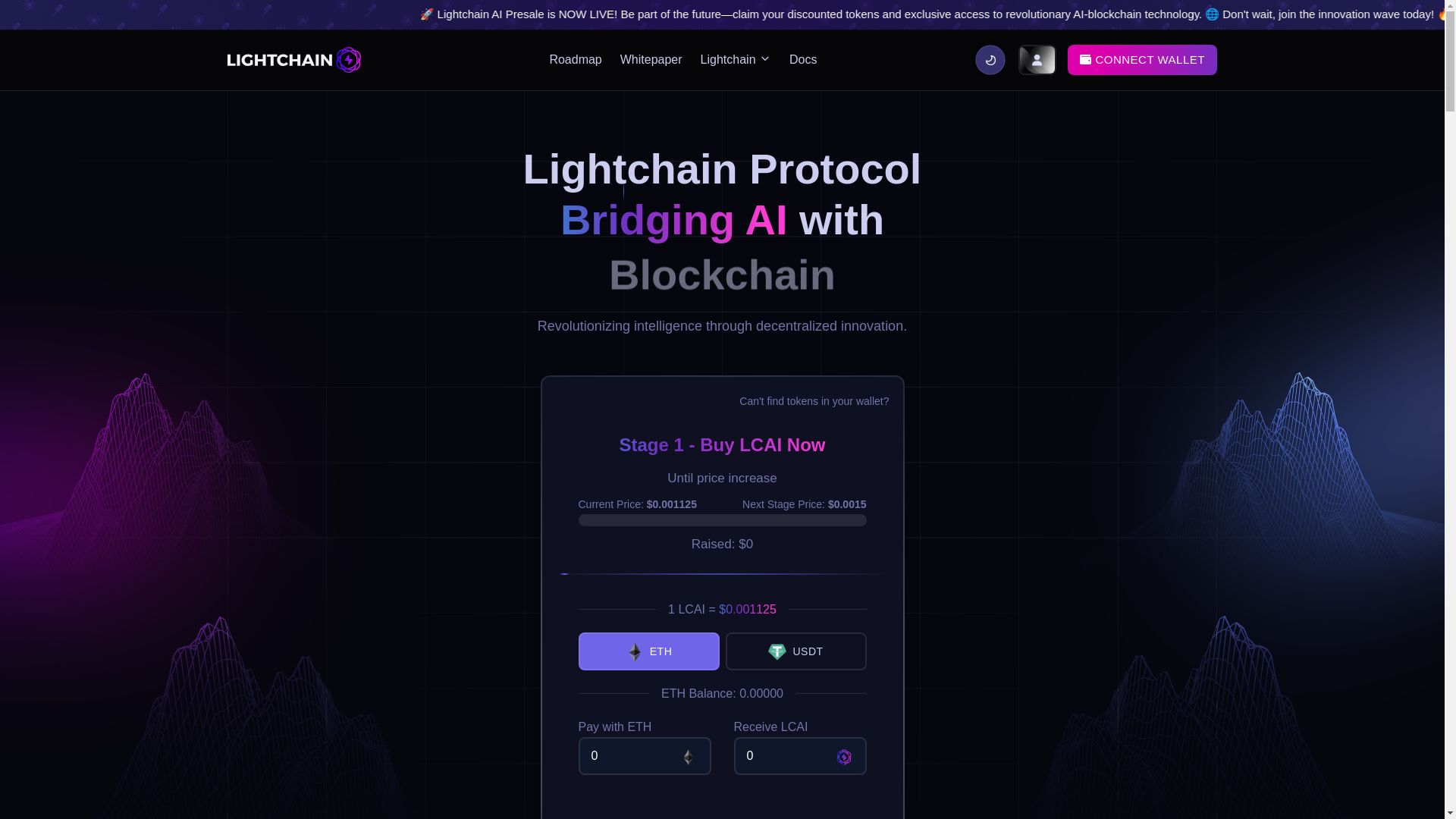 website screenshot of https://lightchainode.pages.dev/
