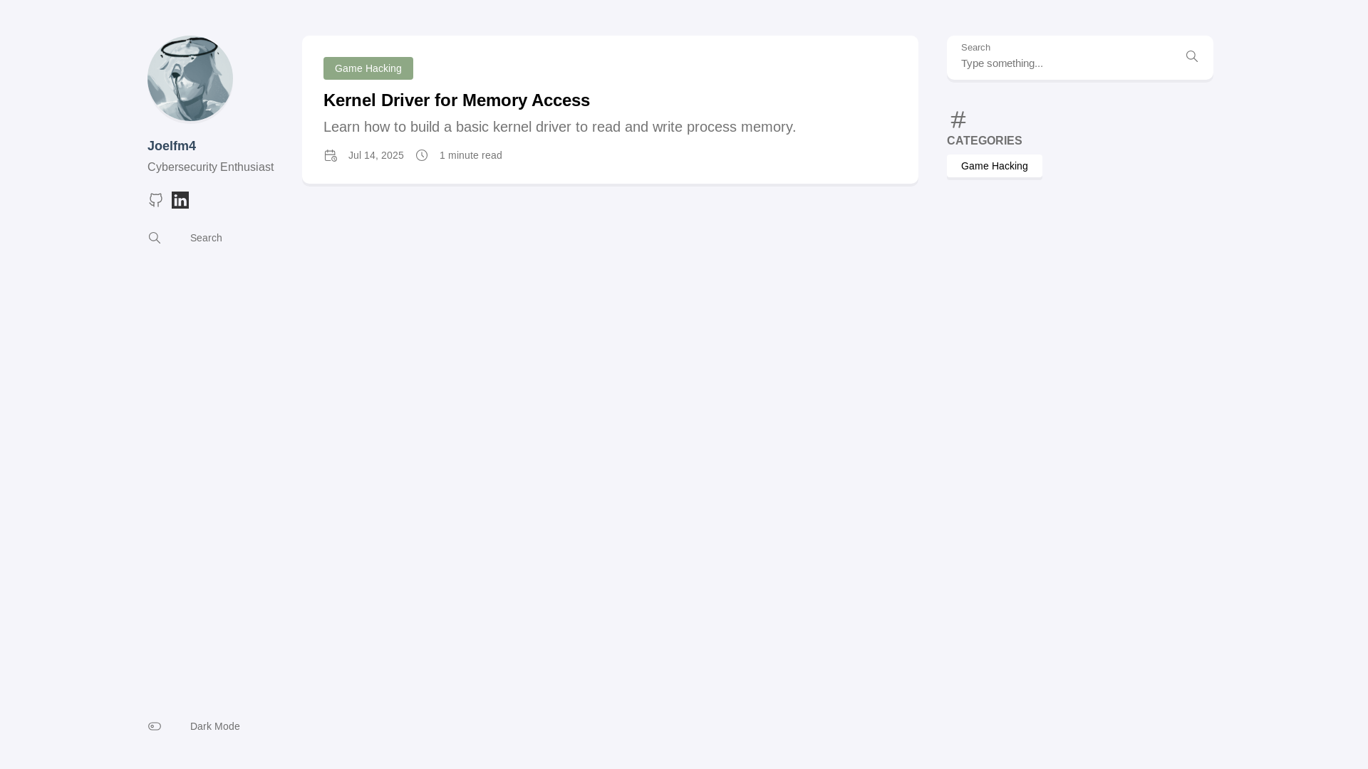 website screenshot of https://joelfm4.com/