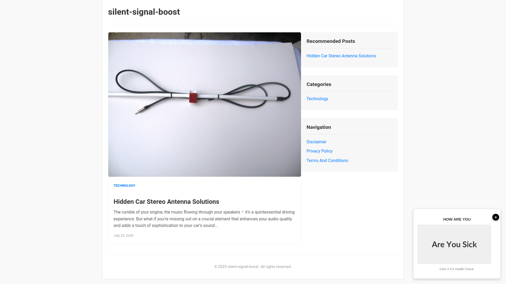 website screenshot of https://silent-signal-boost.pages.dev/