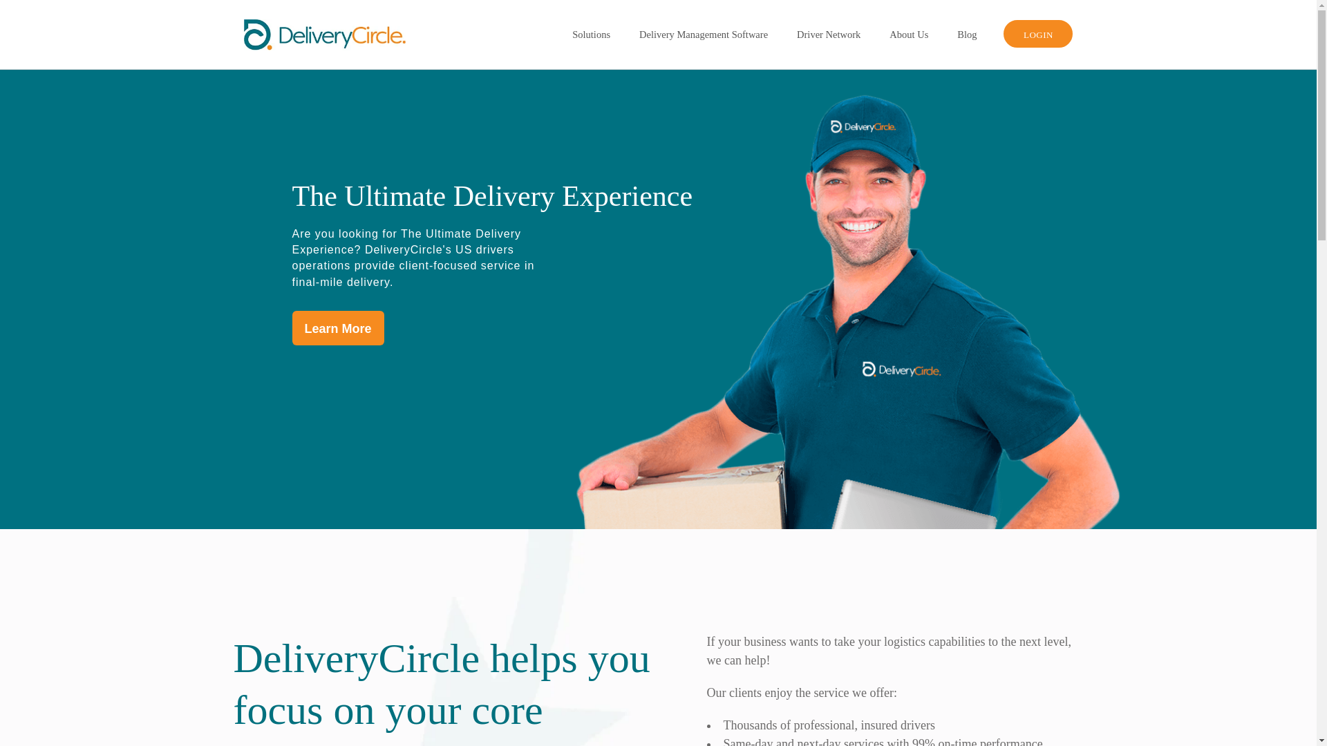 website screenshot of https://fastdeliverycircle.com/
