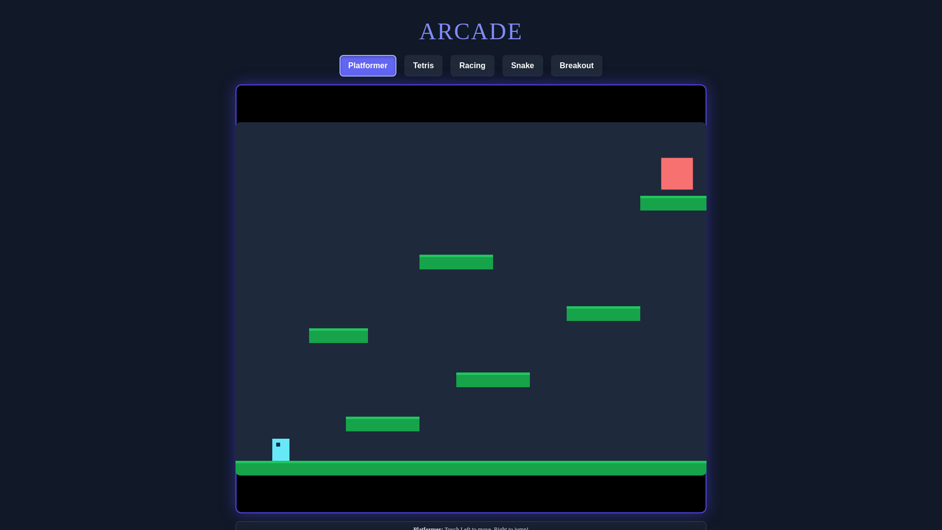 website screenshot of https://games-ctr.pages.dev/