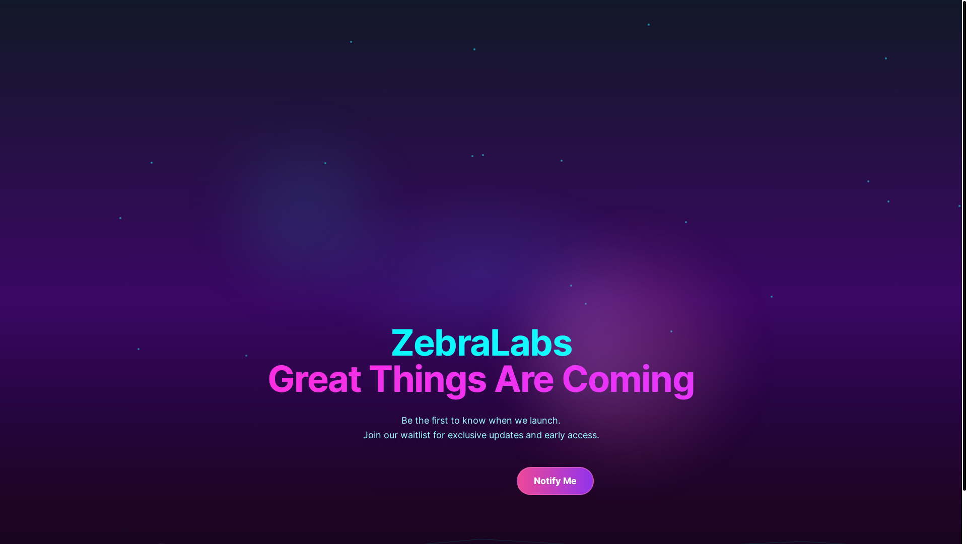 website screenshot of https://zebralabs-landing.pages.dev/